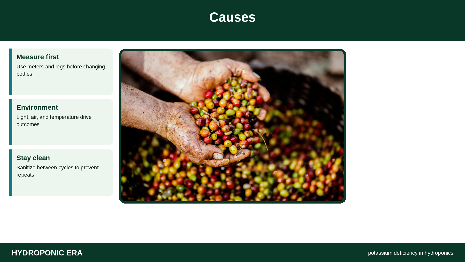 Causes — HydroponicEra tip card graphic
