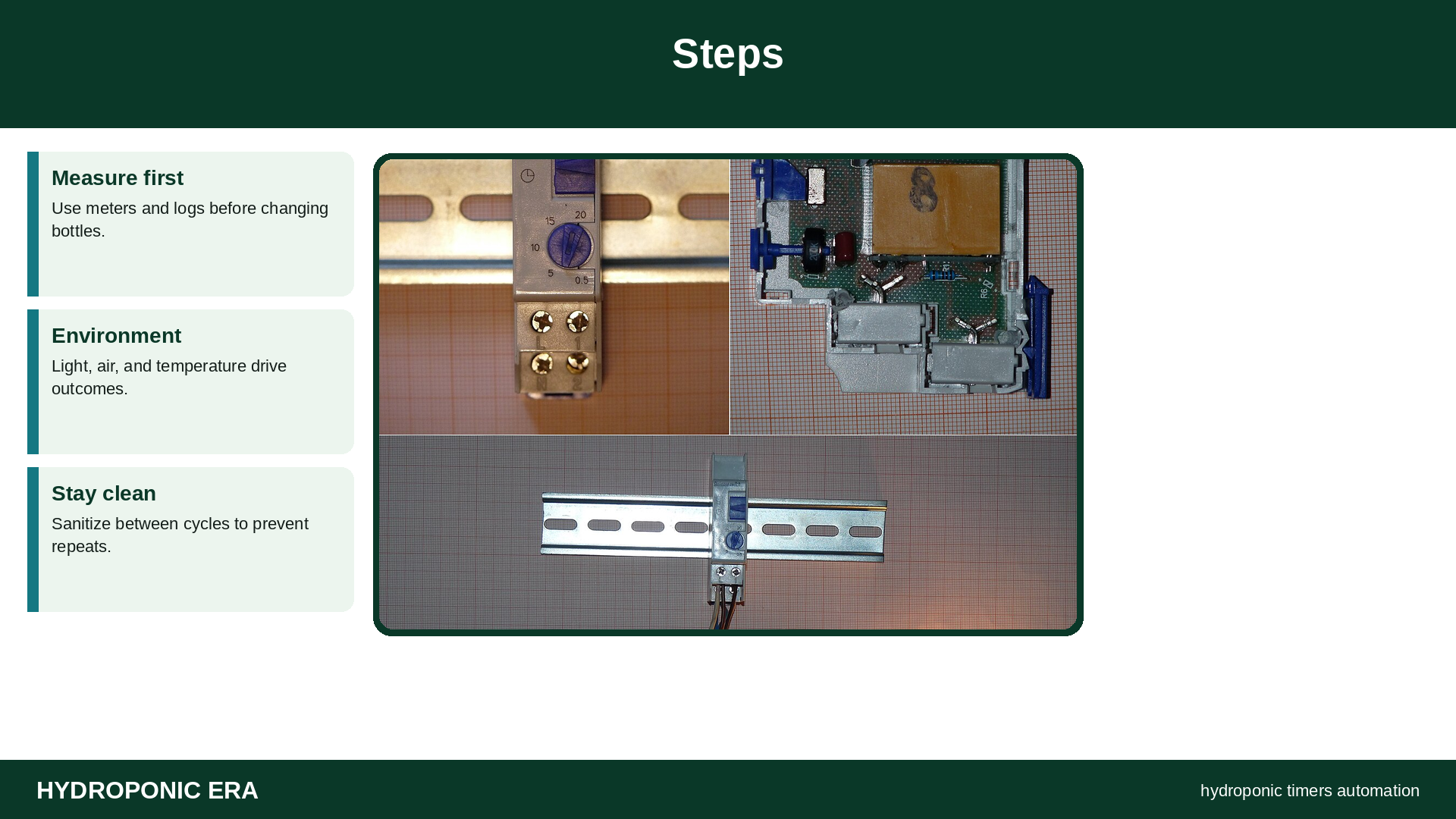 Steps — HydroponicEra tip card graphic