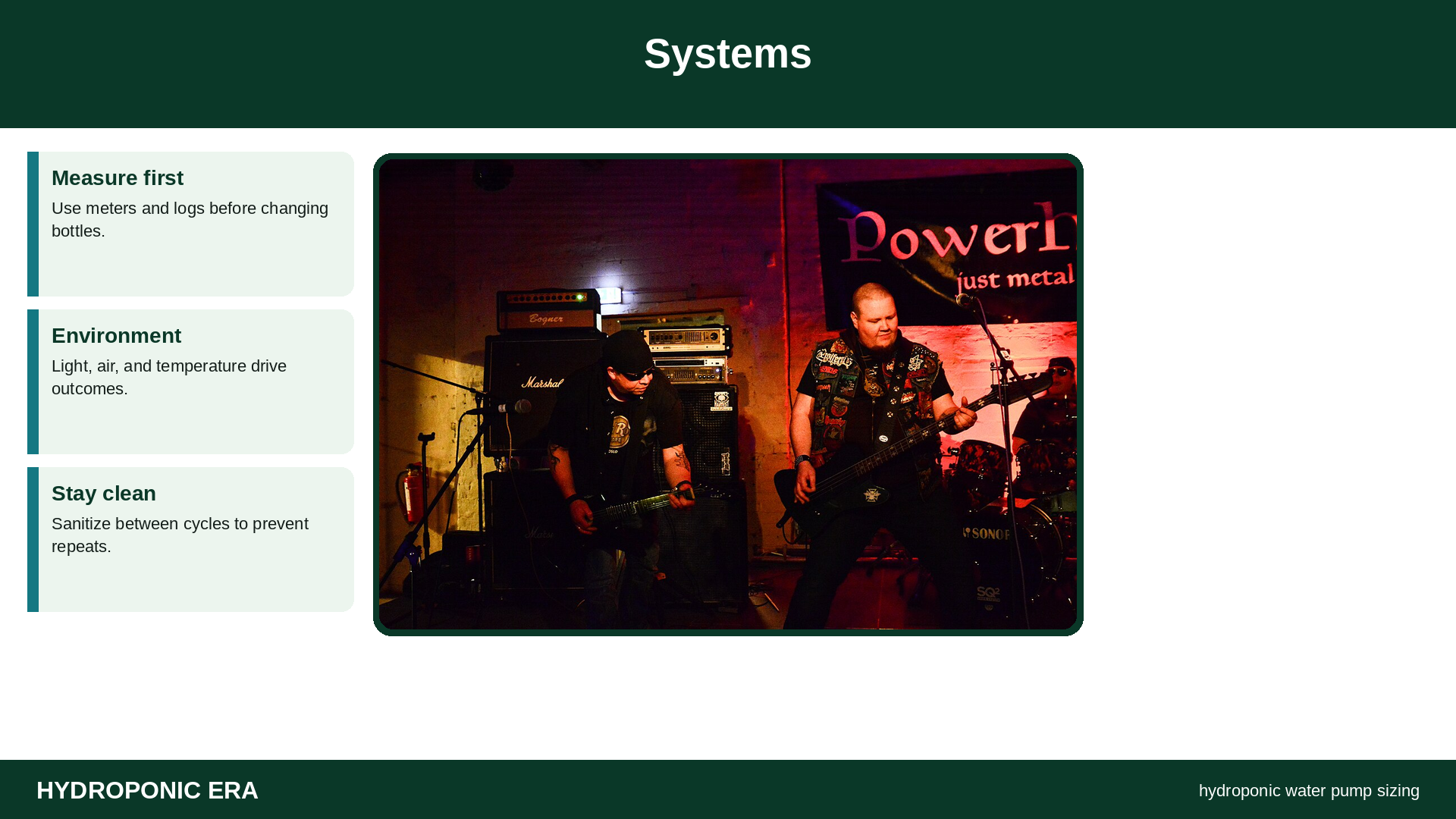 Systems — HydroponicEra tip card graphic