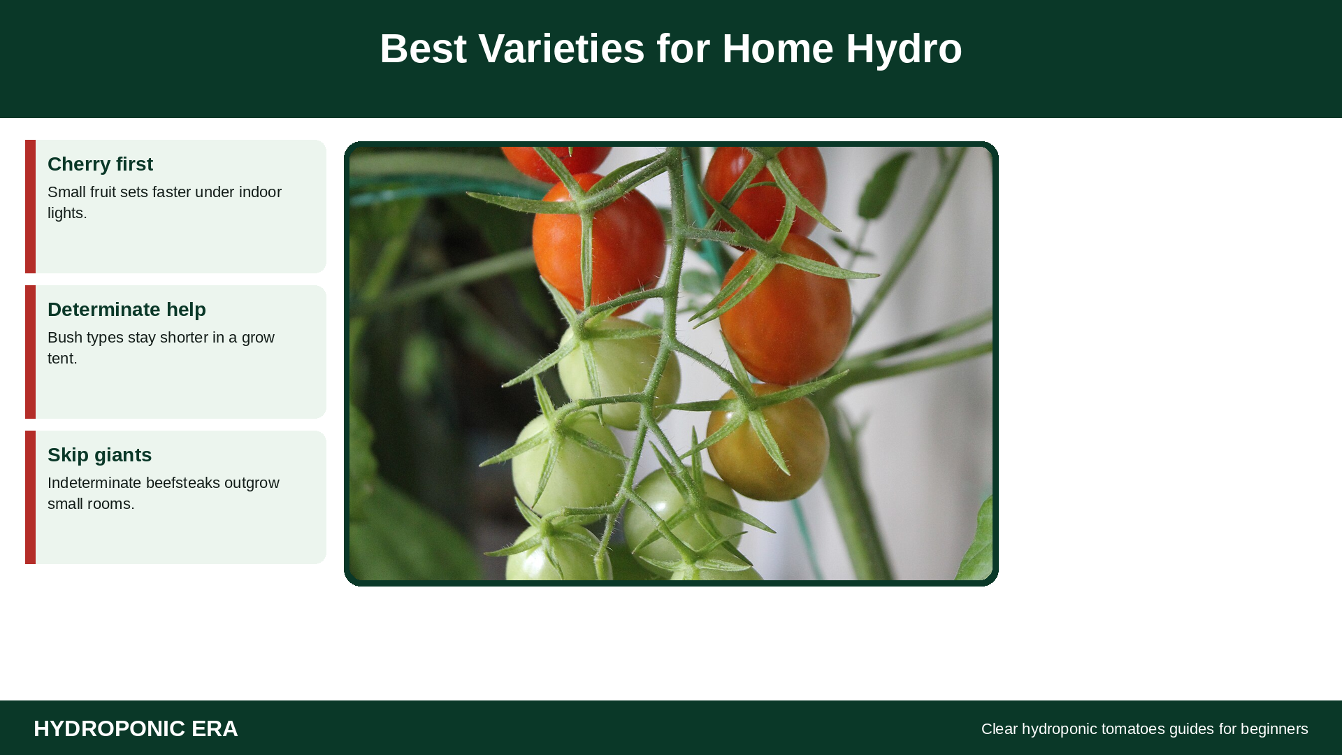 Best varieties of hydroponic tomatoes for home growers