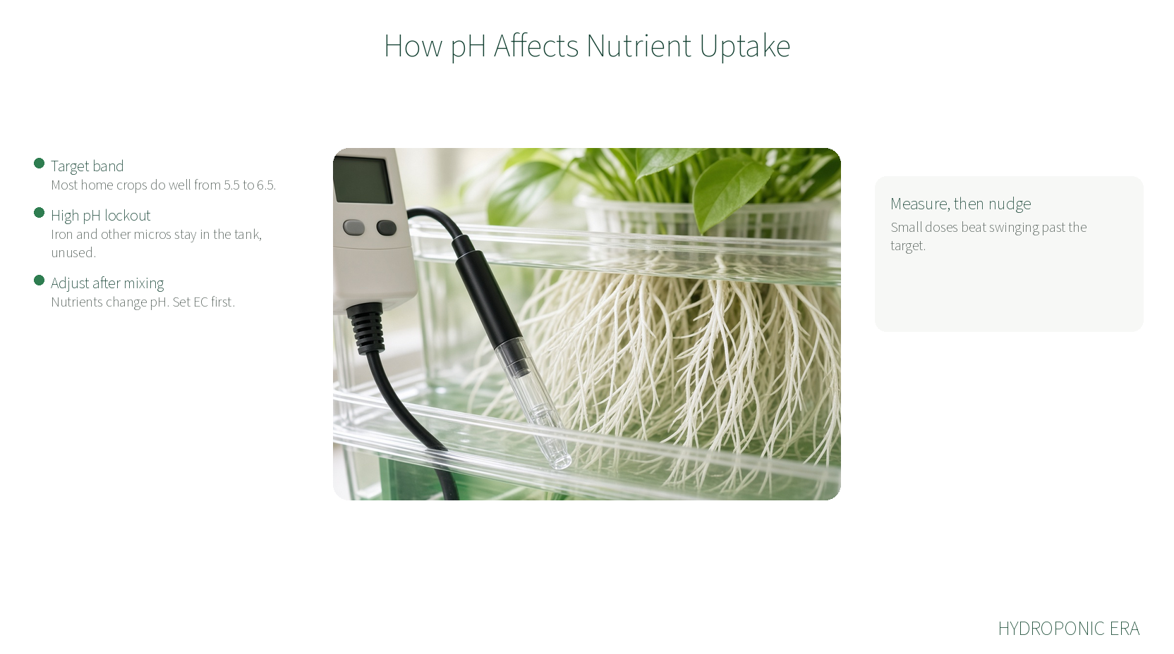 How pH affects hydroponic nutrient uptake and lockout