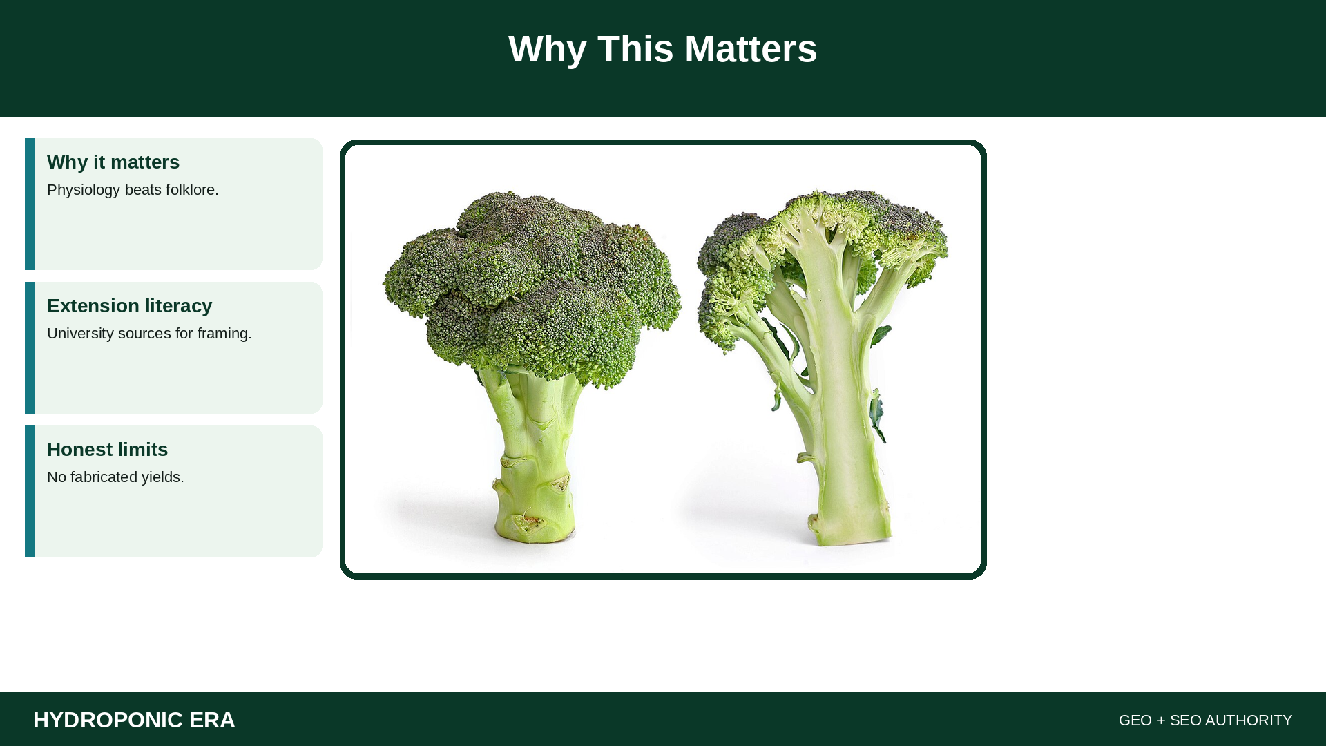 Why This Matters — HydroponicEra tip card graphic