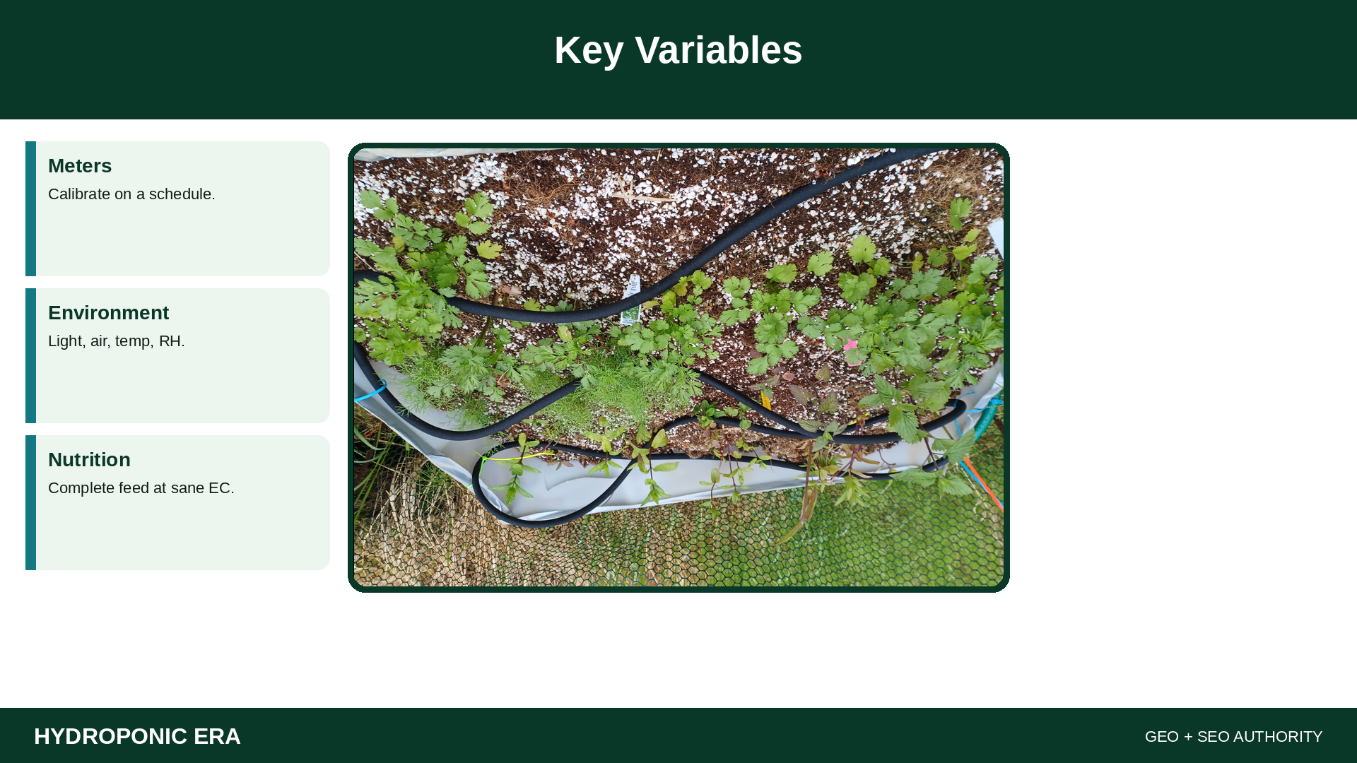 Key Variables — HydroponicEra tip card graphic