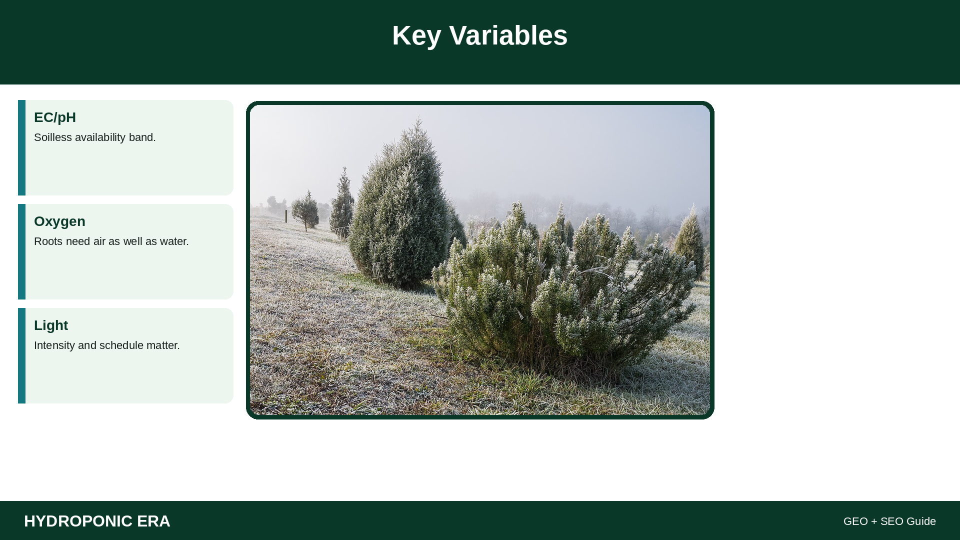 Key Variables — HydroponicEra tip card graphic