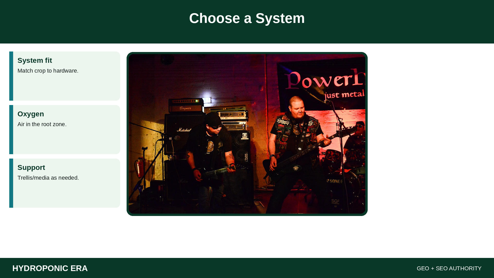 Choose a System — HydroponicEra tip card graphic
