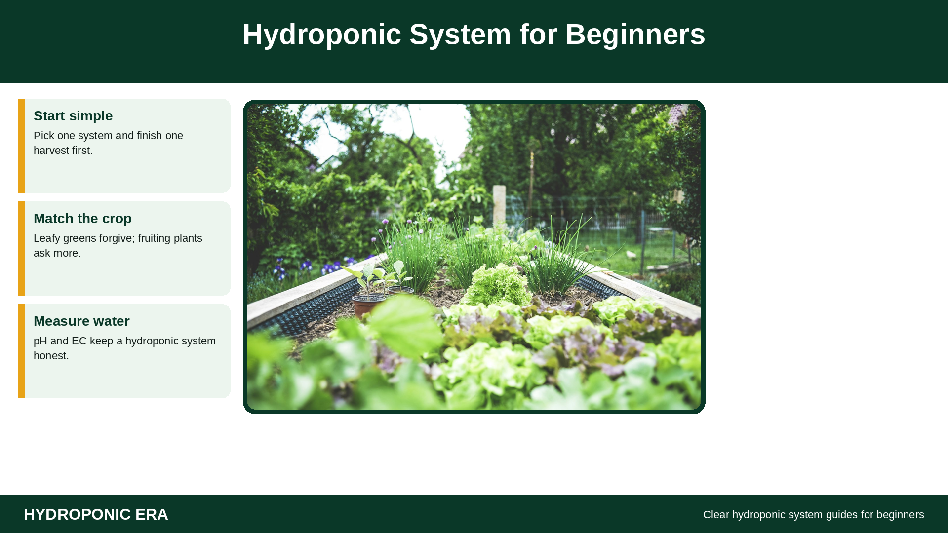 Hydroponic system for beginners: indoor leafy greens in a soilless setup