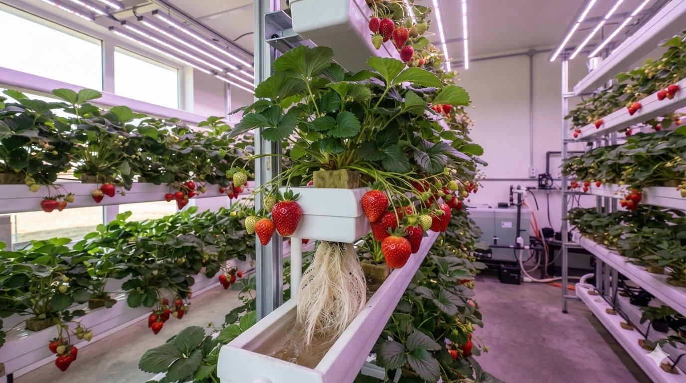 Strawberries Hydroponically