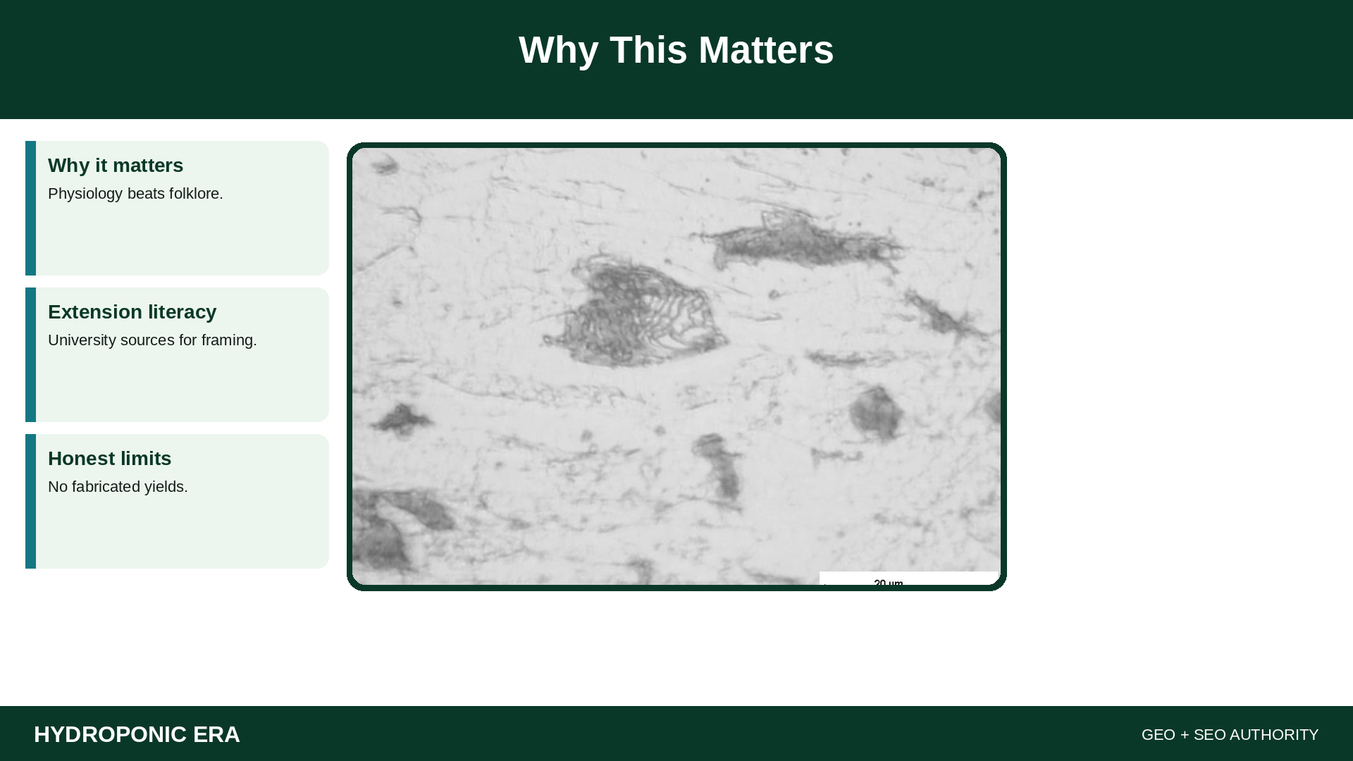 Why This Matters — HydroponicEra tip card graphic