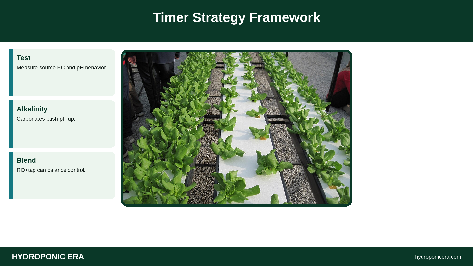 Timer Strategy Framework — HydroponicEra tip card graphic