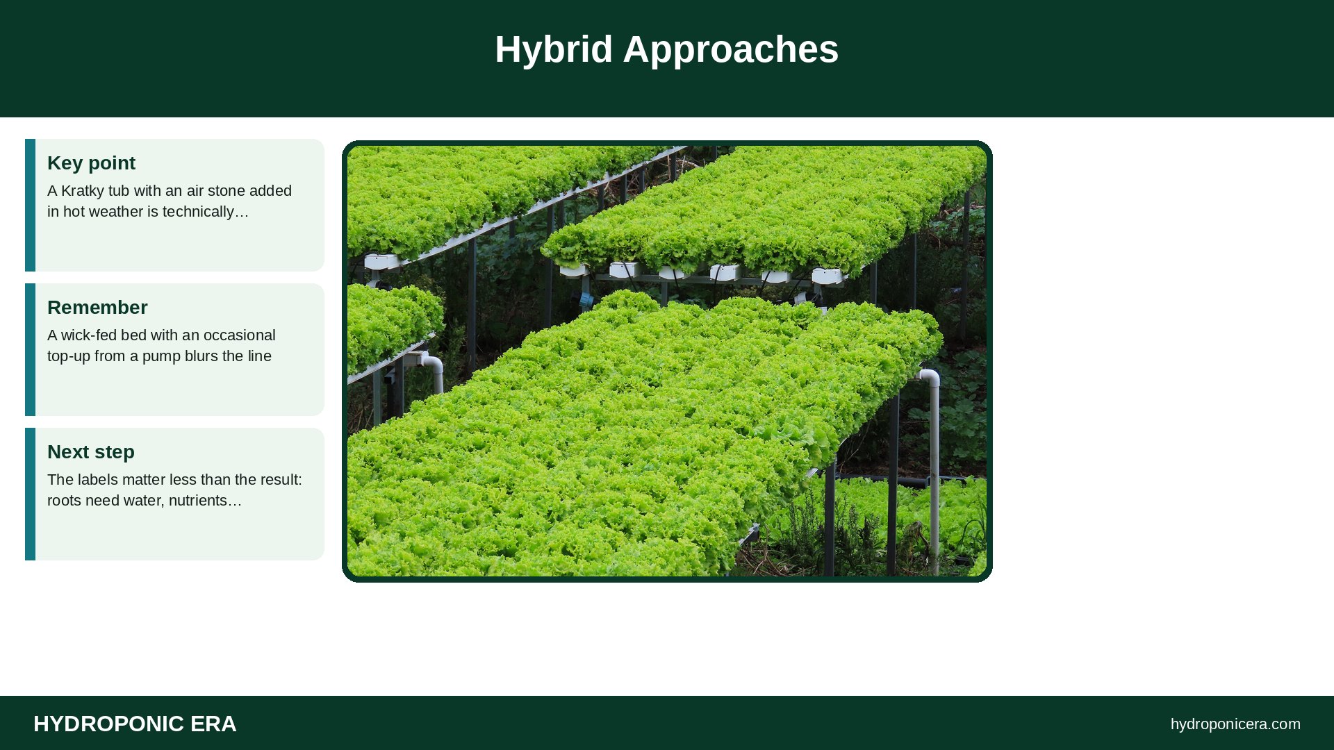 passive hydroponics — Hybrid Approaches