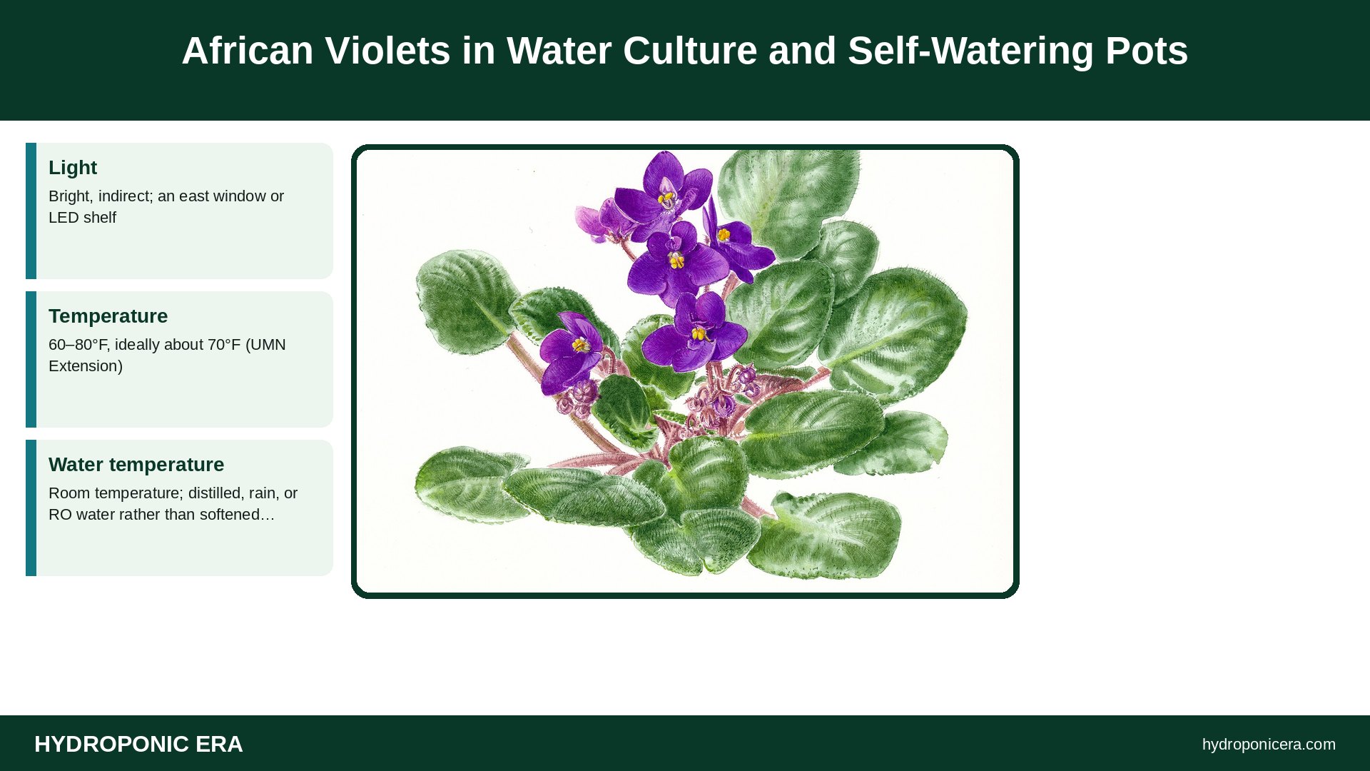 african violets — African Violets in Water Culture and Self-Watering Pots
