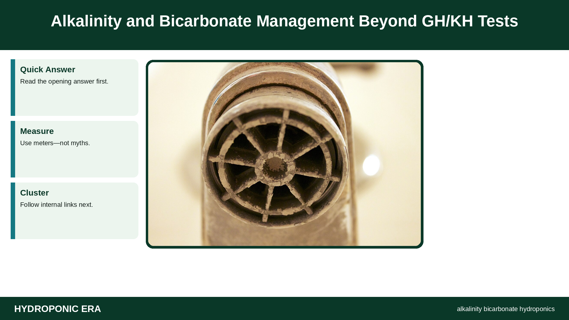 alkalinity bicarbonate management hydroponics — alkalinity bicarbonate hydroponics — Alkalinity and Bicarbonate Management Beyond GH/KH Tests