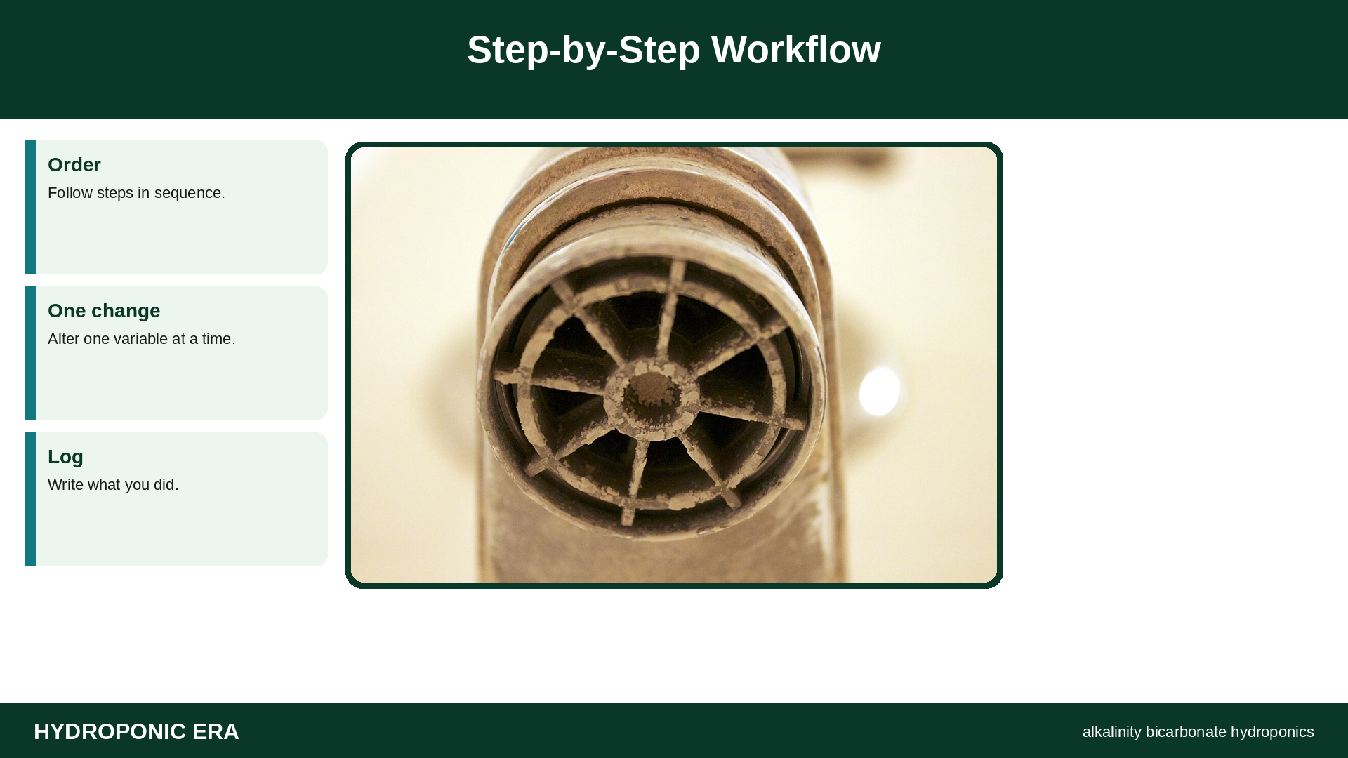 alkalinity bicarbonate management hydroponics — alkalinity bicarbonate hydroponics: Step-by-Step Workflow