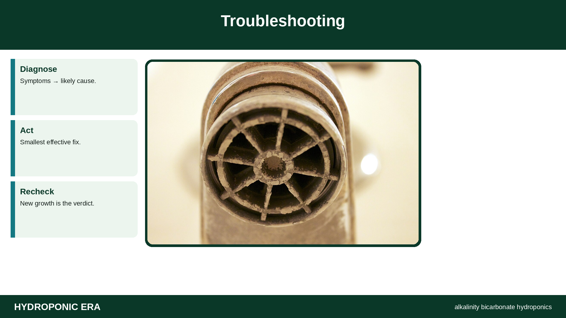 alkalinity bicarbonate management hydroponics — alkalinity bicarbonate hydroponics: Troubleshooting