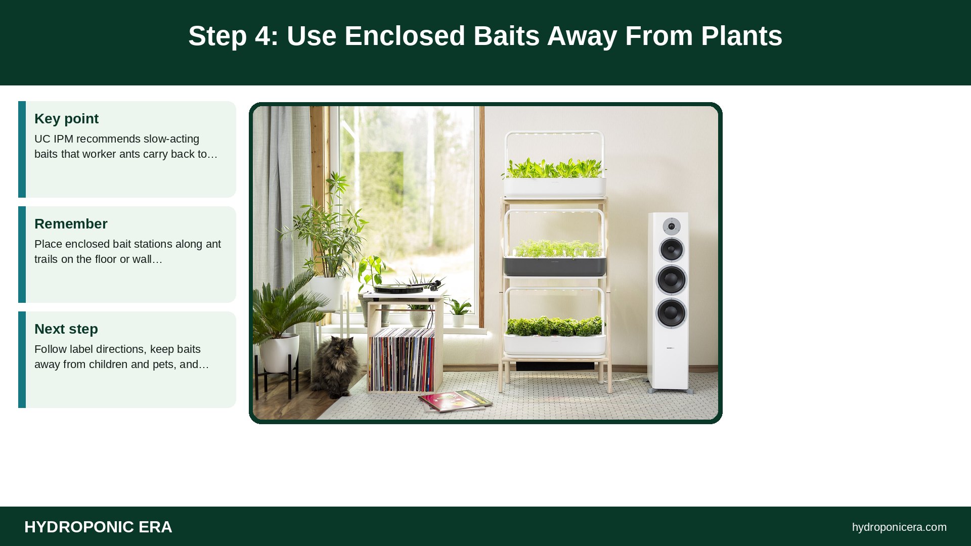 ants — Step 4: Use Enclosed Baits Away From Plants