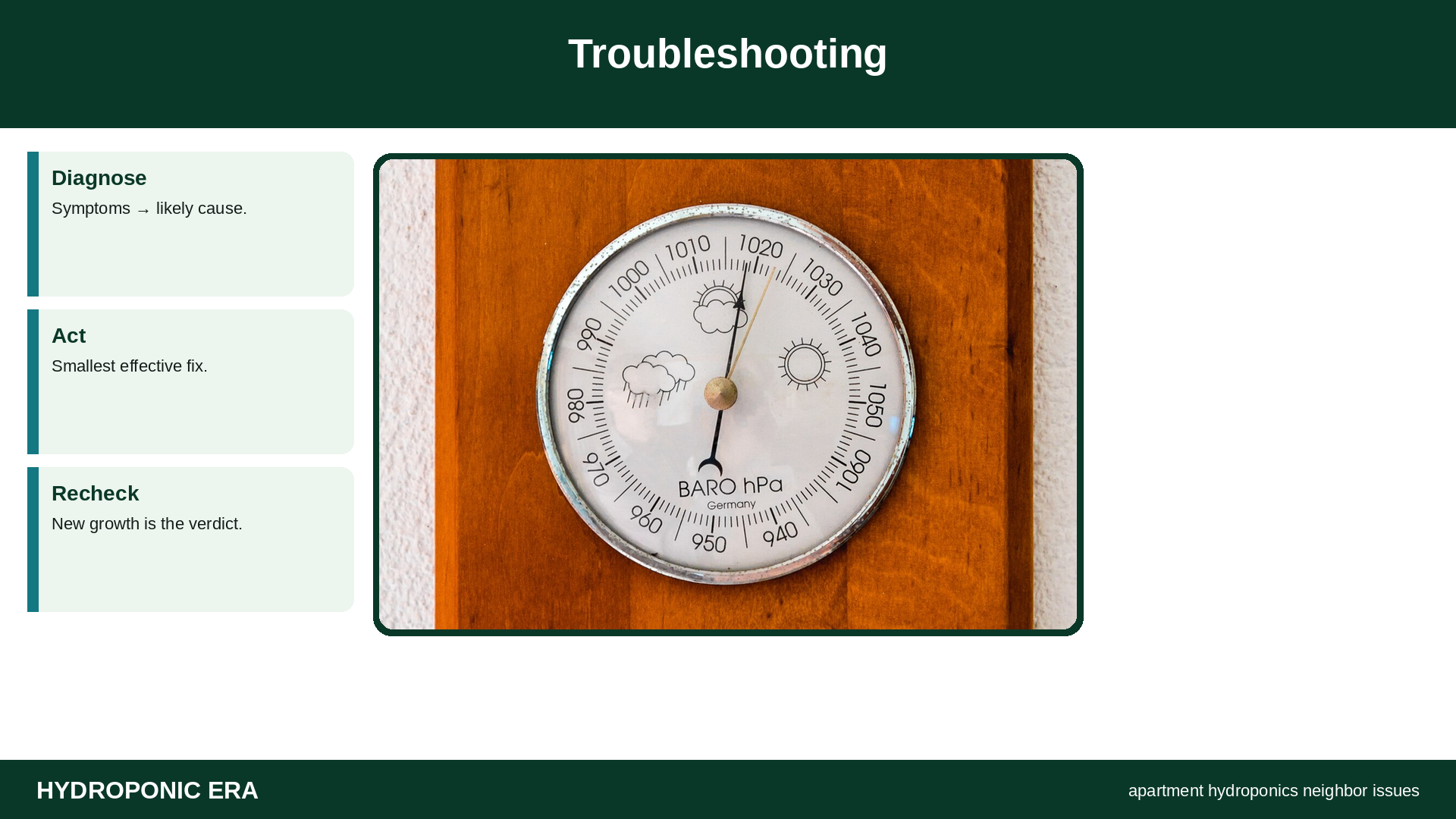 apartment neighbor management — apartment hydroponics neighbor issues: Troubleshooting