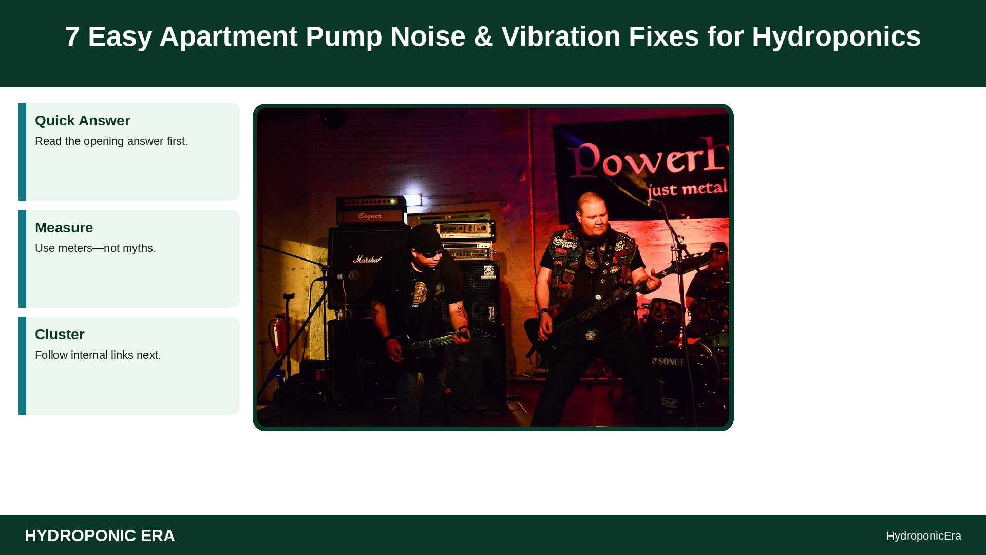 apartment pump noise vibration — 7 Easy Apartment Pump Noise & Vibration Fixes for Hydroponics
