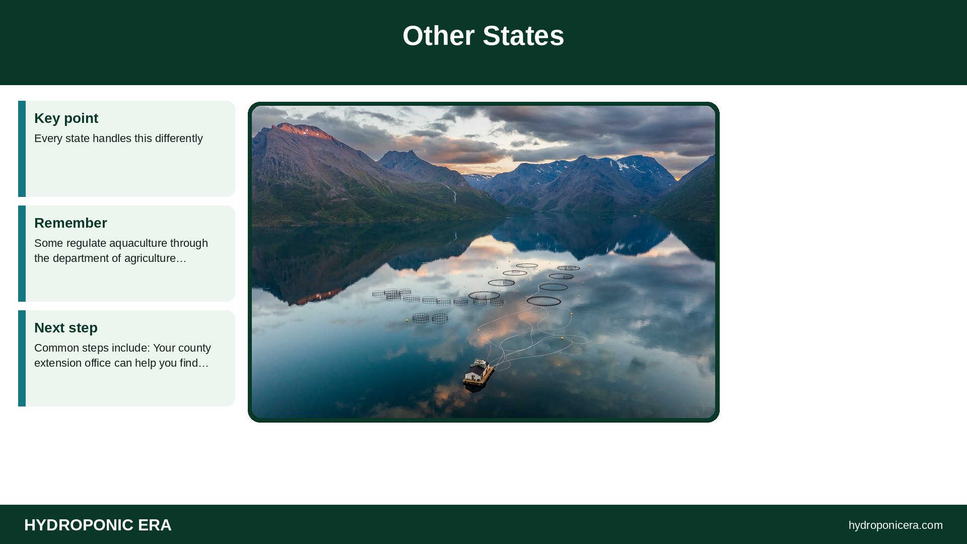 aquaculture permit — Other States