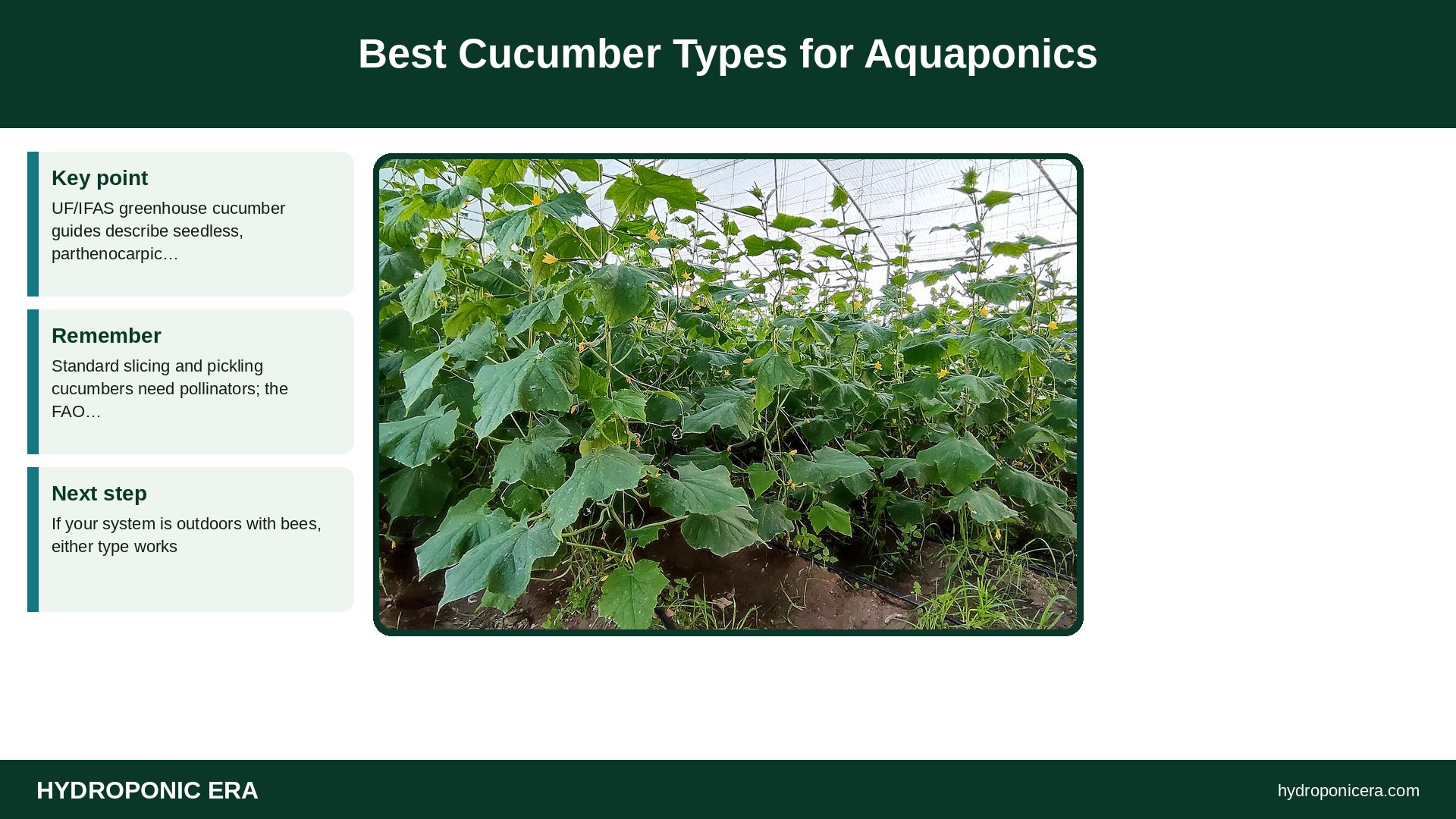 aquaponics cucumbers — Best Cucumber Types for Aquaponics