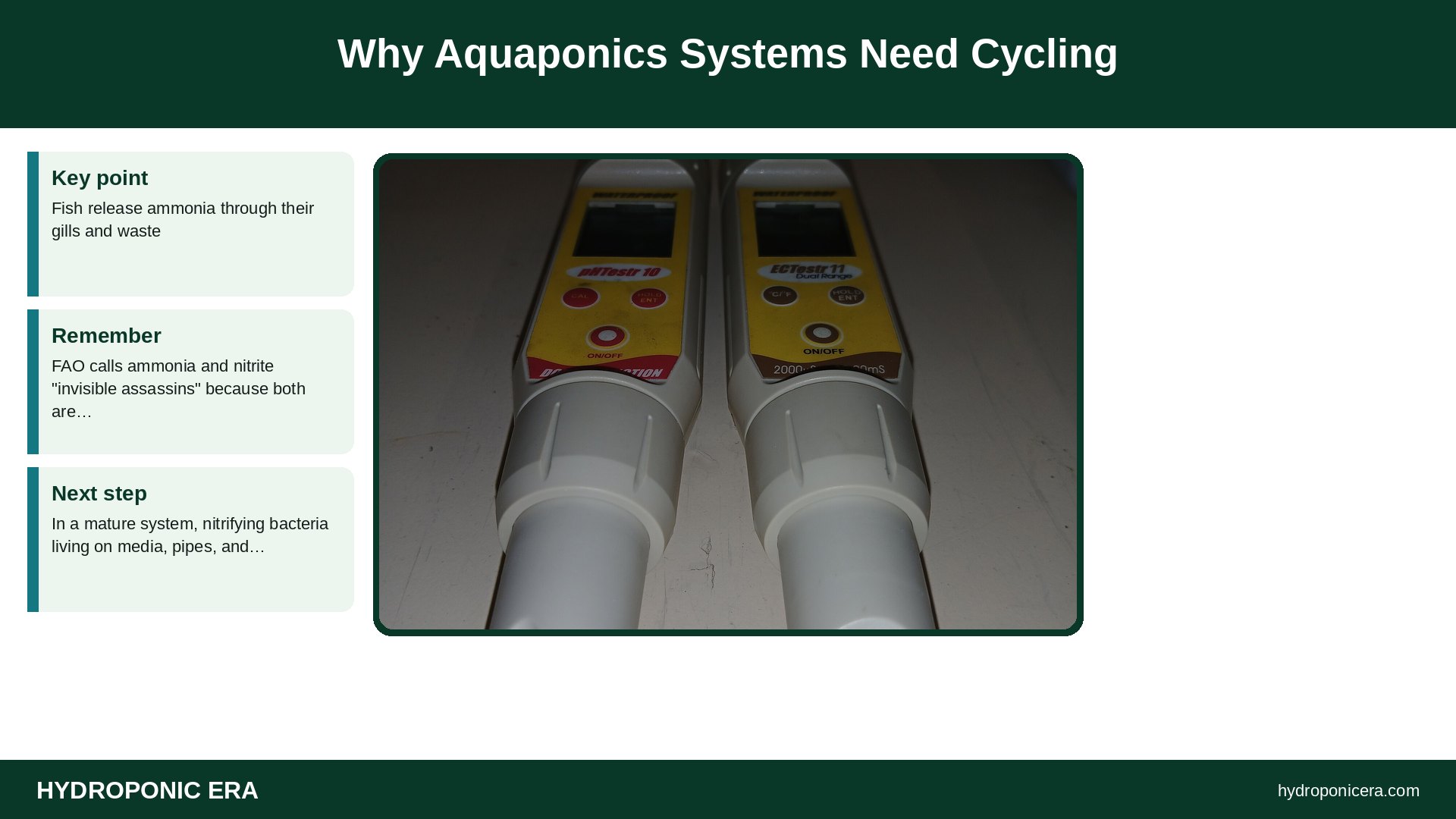 aquaponics cycling — Why Aquaponics Systems Need Cycling