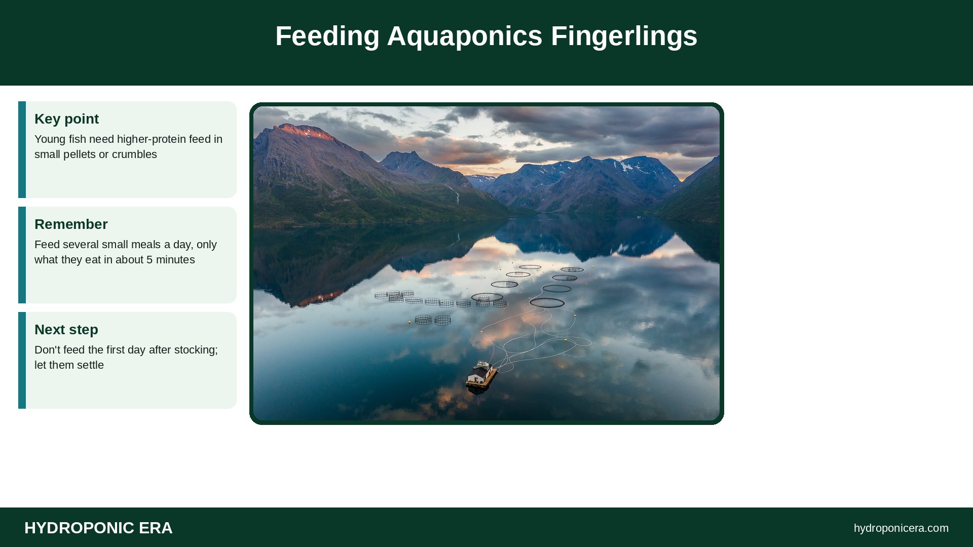 aquaponics fingerlings — Feeding Aquaponics Fingerlings