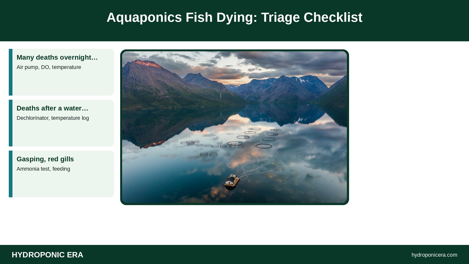 aquaponics fish dying — Aquaponics Fish Dying: Triage Checklist