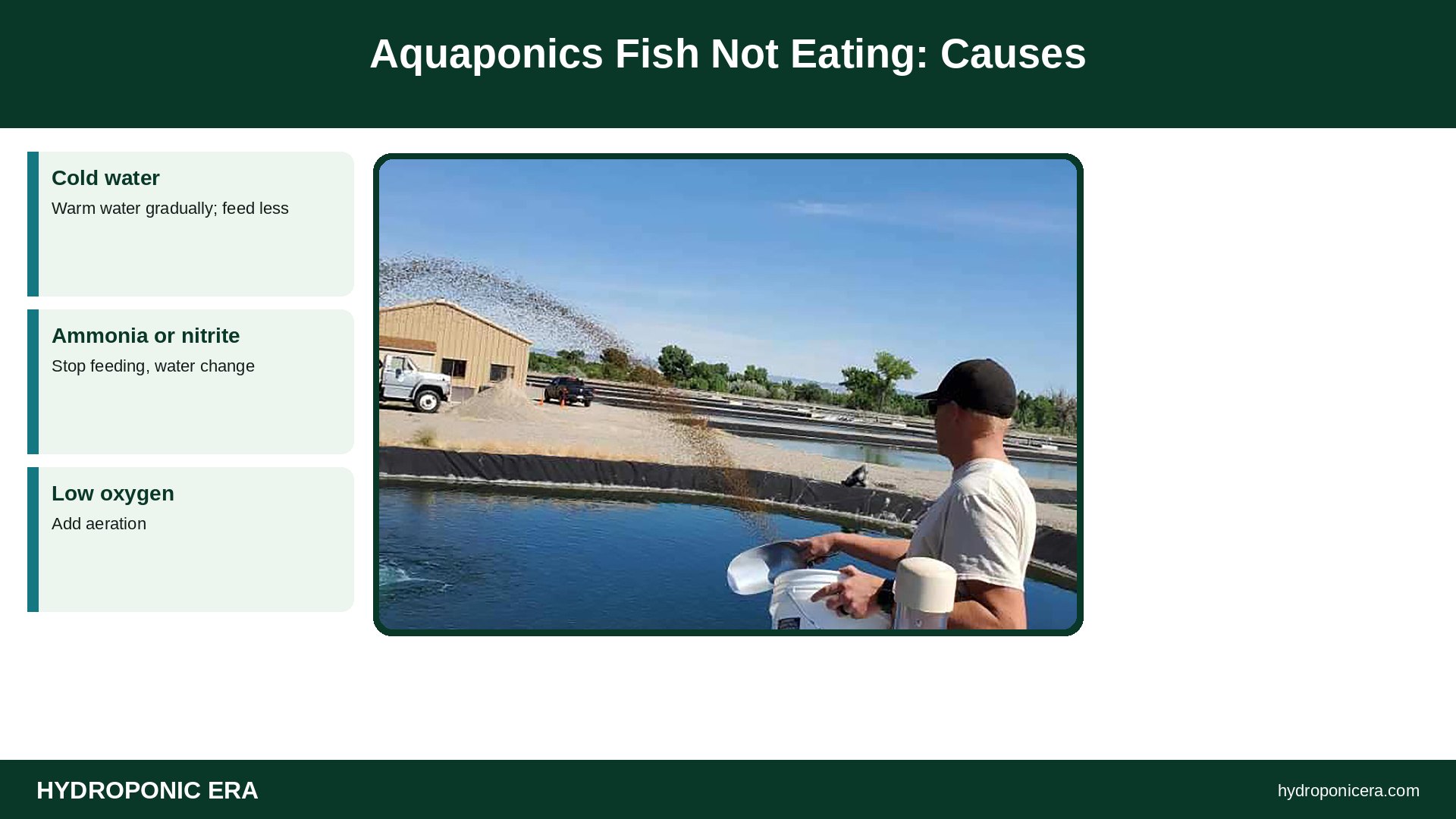 aquaponics fish not eating — Aquaponics Fish Not Eating: Causes