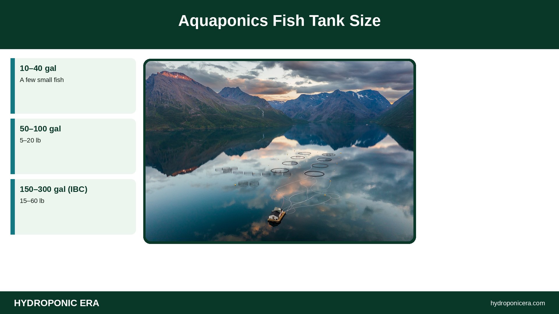 aquaponics fish tank size — Aquaponics Fish Tank Size