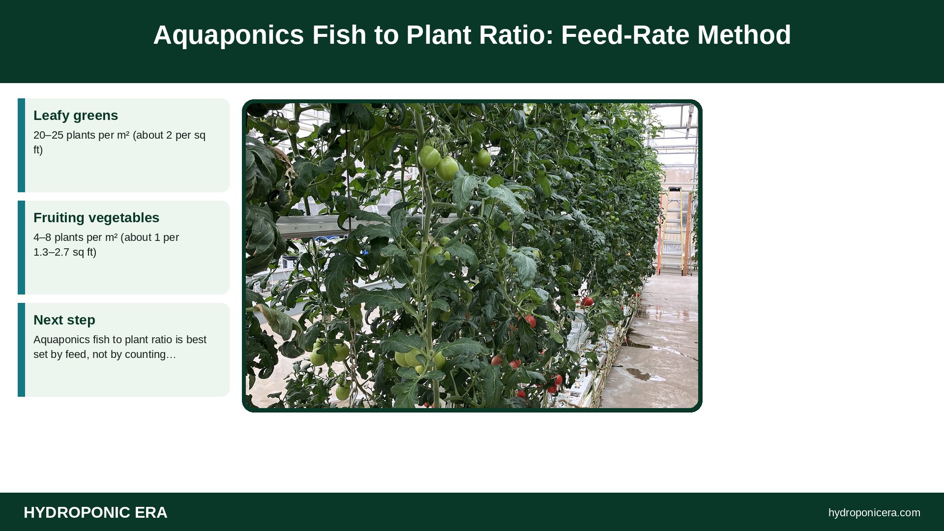 aquaponics fish to plant ratio — Aquaponics Fish to Plant Ratio: Feed-Rate Method