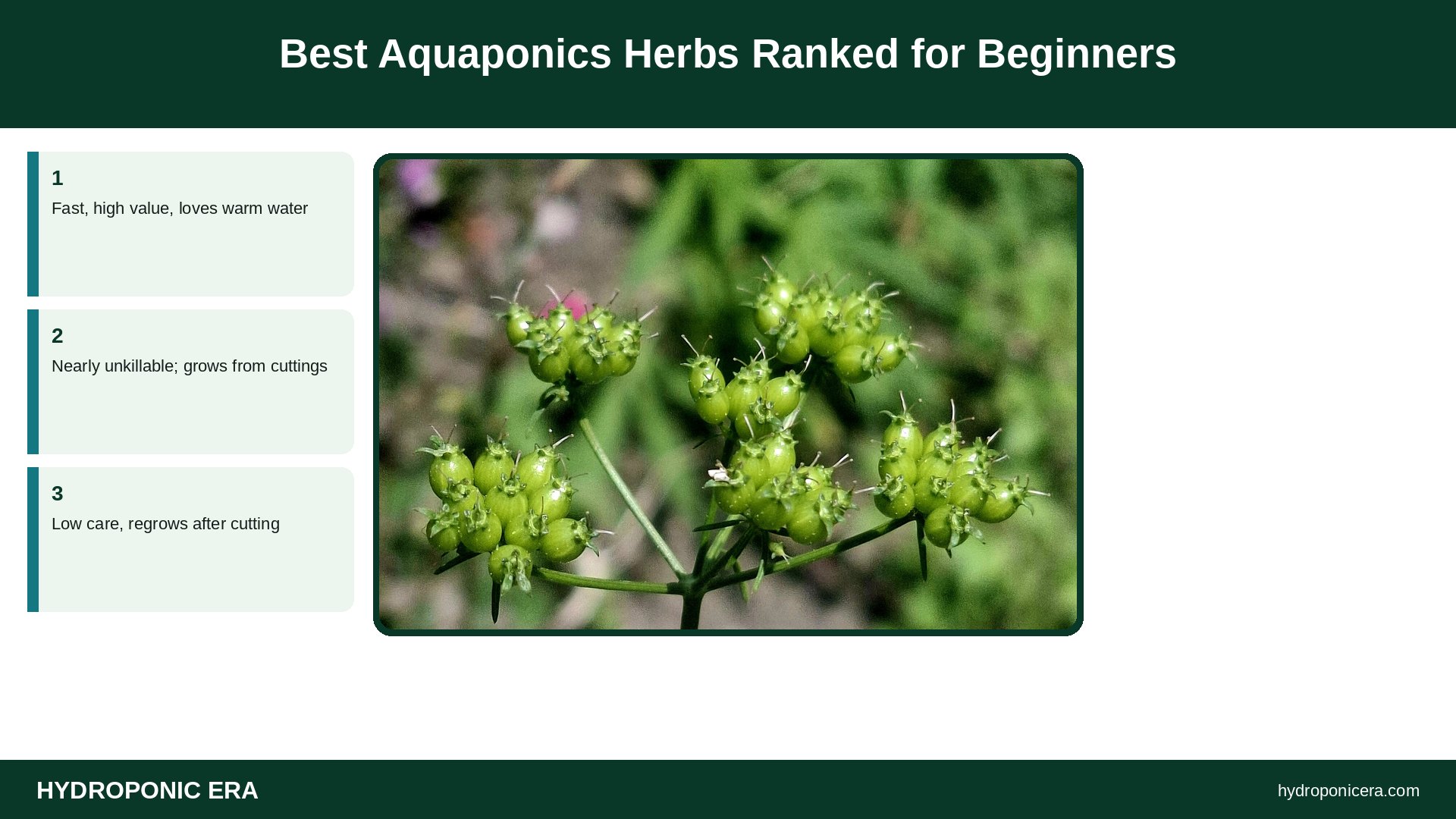 aquaponics herbs — Best Aquaponics Herbs Ranked for Beginners