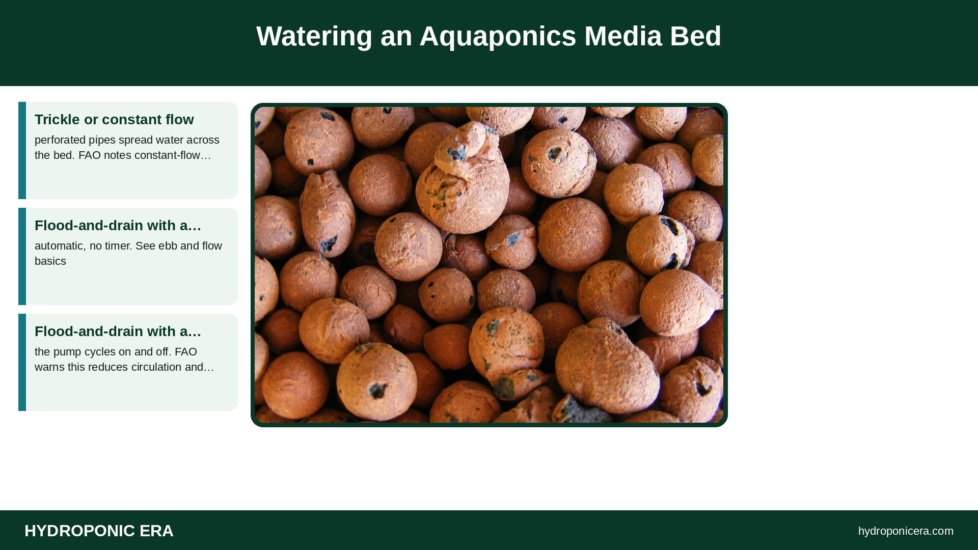 aquaponics media bed — Watering an Aquaponics Media Bed