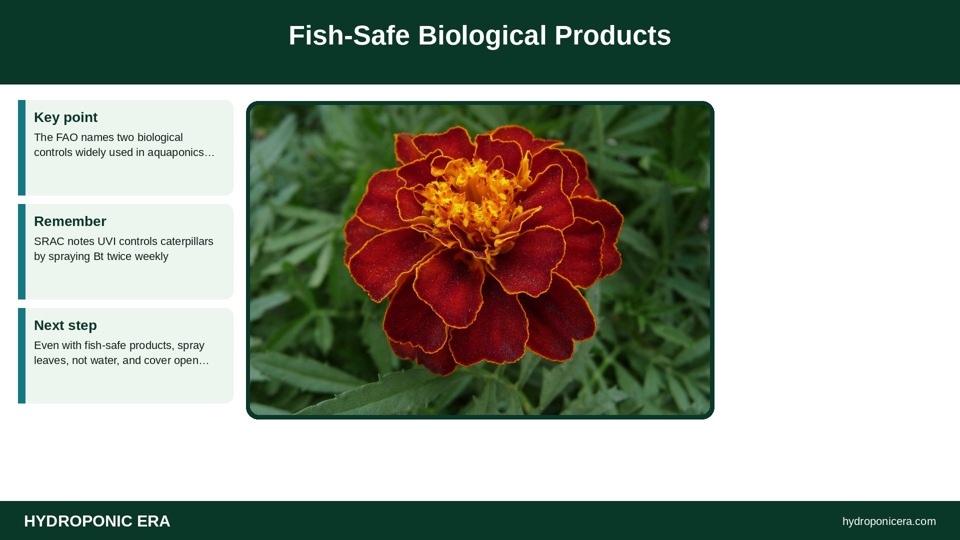 aquaponics pest control — Fish-Safe Biological Products