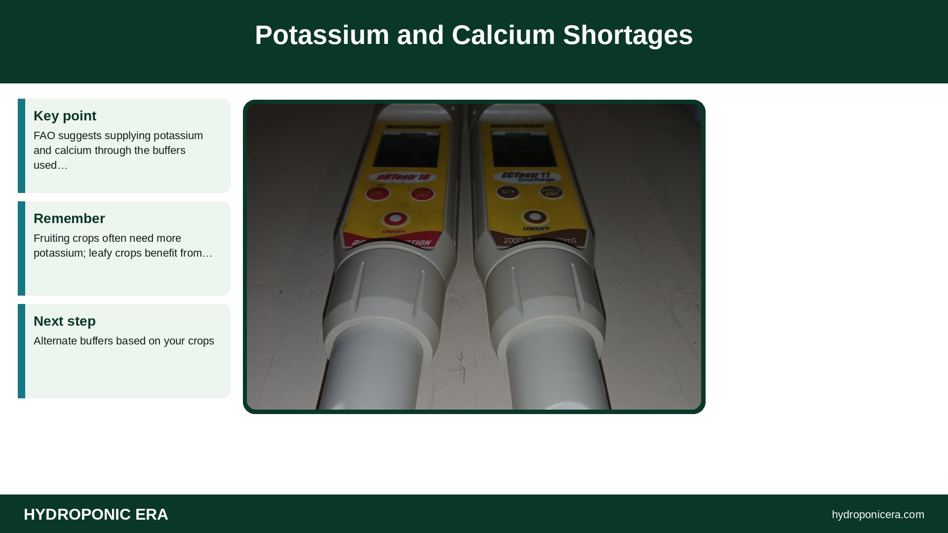 aquaponics plants turning yellow — Potassium and Calcium Shortages