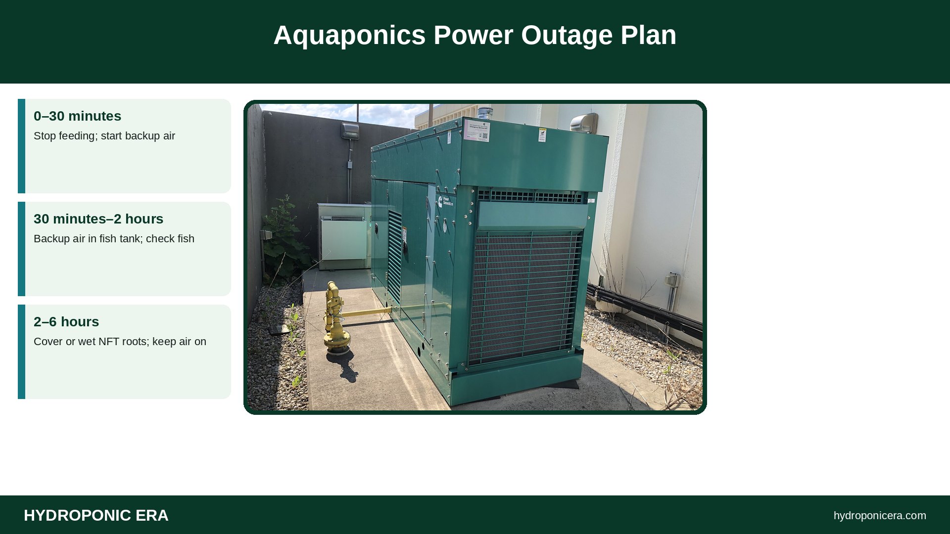 aquaponics power outage — Aquaponics Power Outage Plan