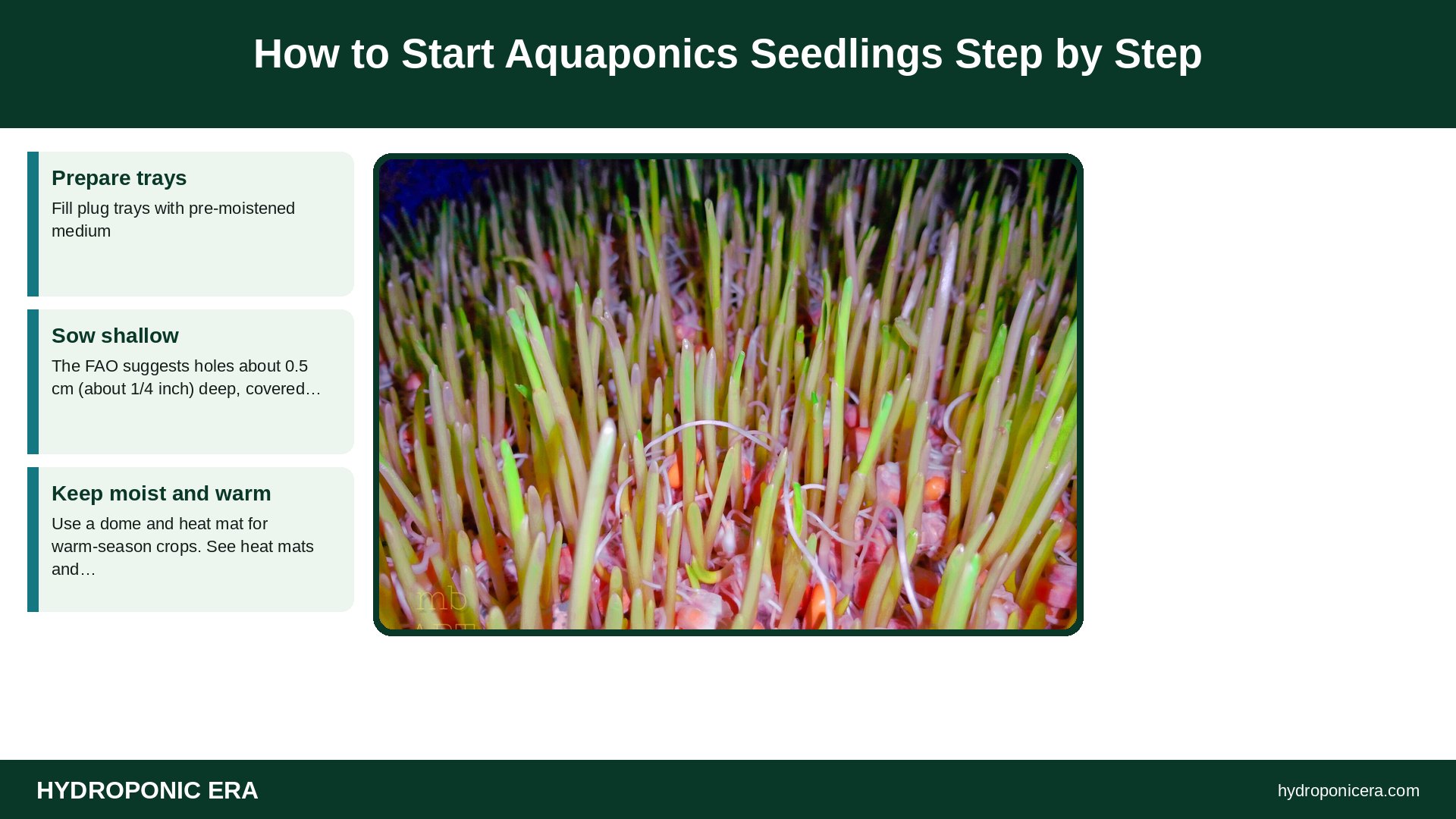 aquaponics seedlings — How to Start Aquaponics Seedlings Step by Step