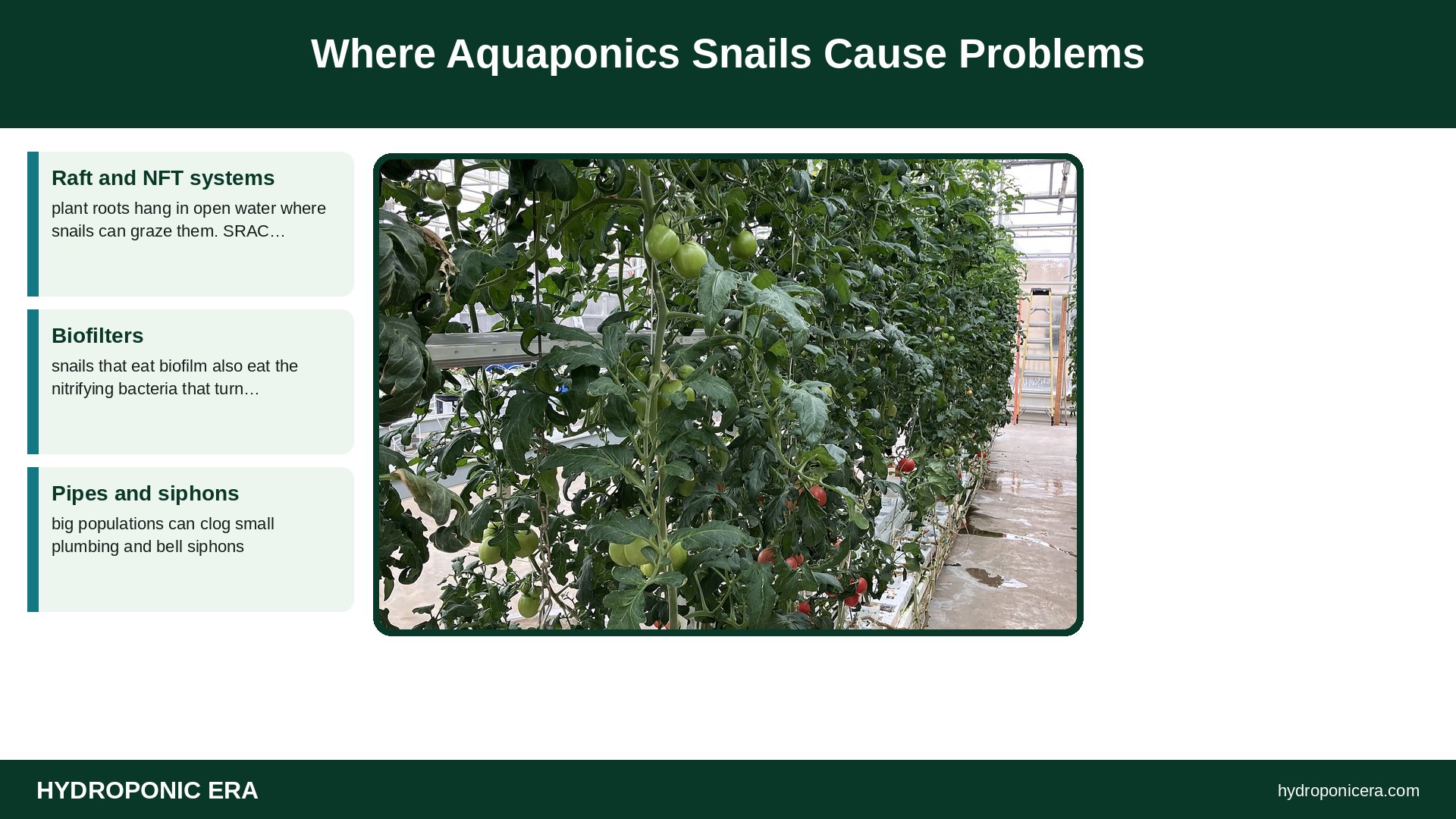 aquaponics snails — Where Aquaponics Snails Cause Problems