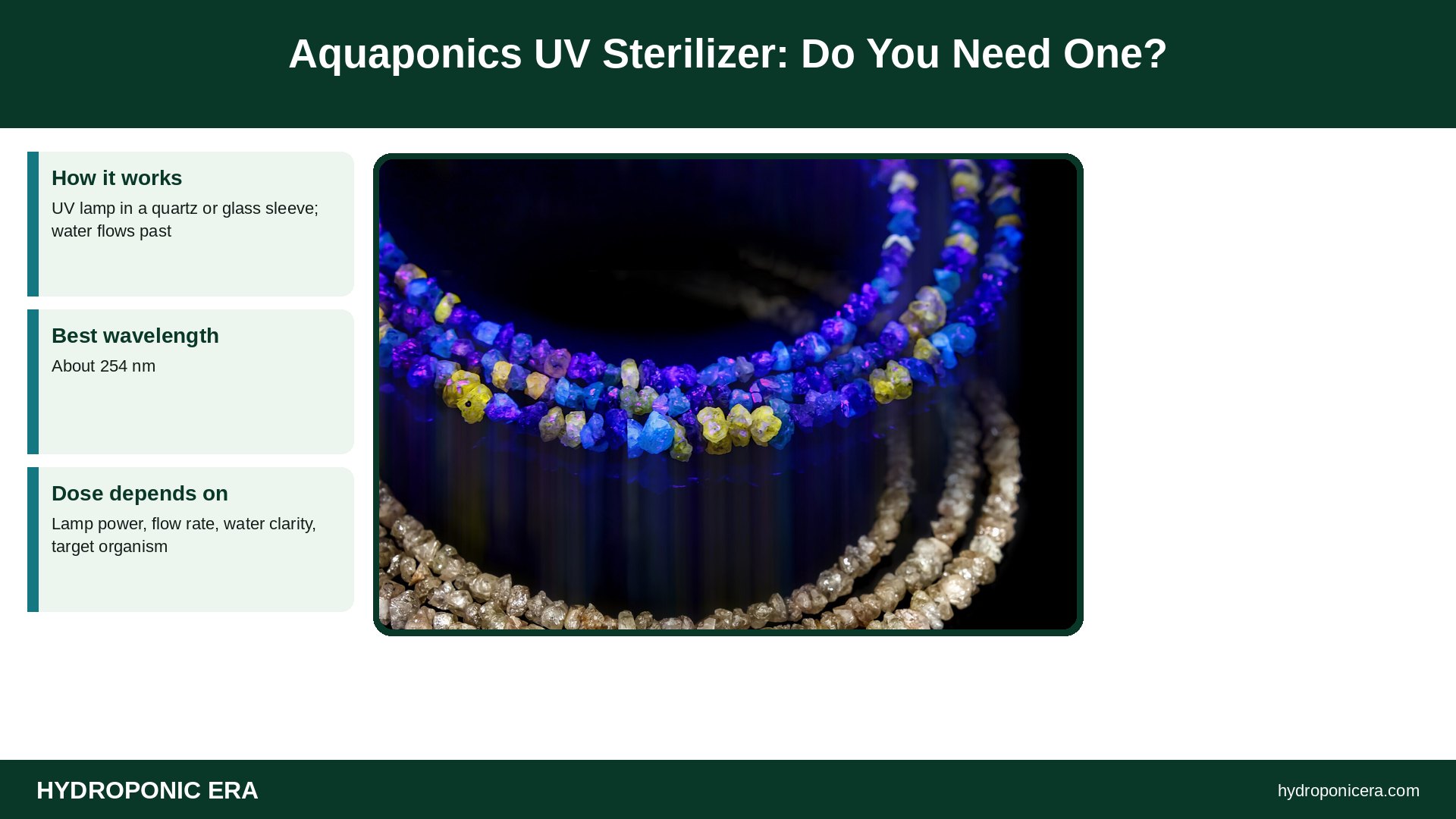 aquaponics uv sterilizer — Aquaponics UV Sterilizer: Do You Need One?