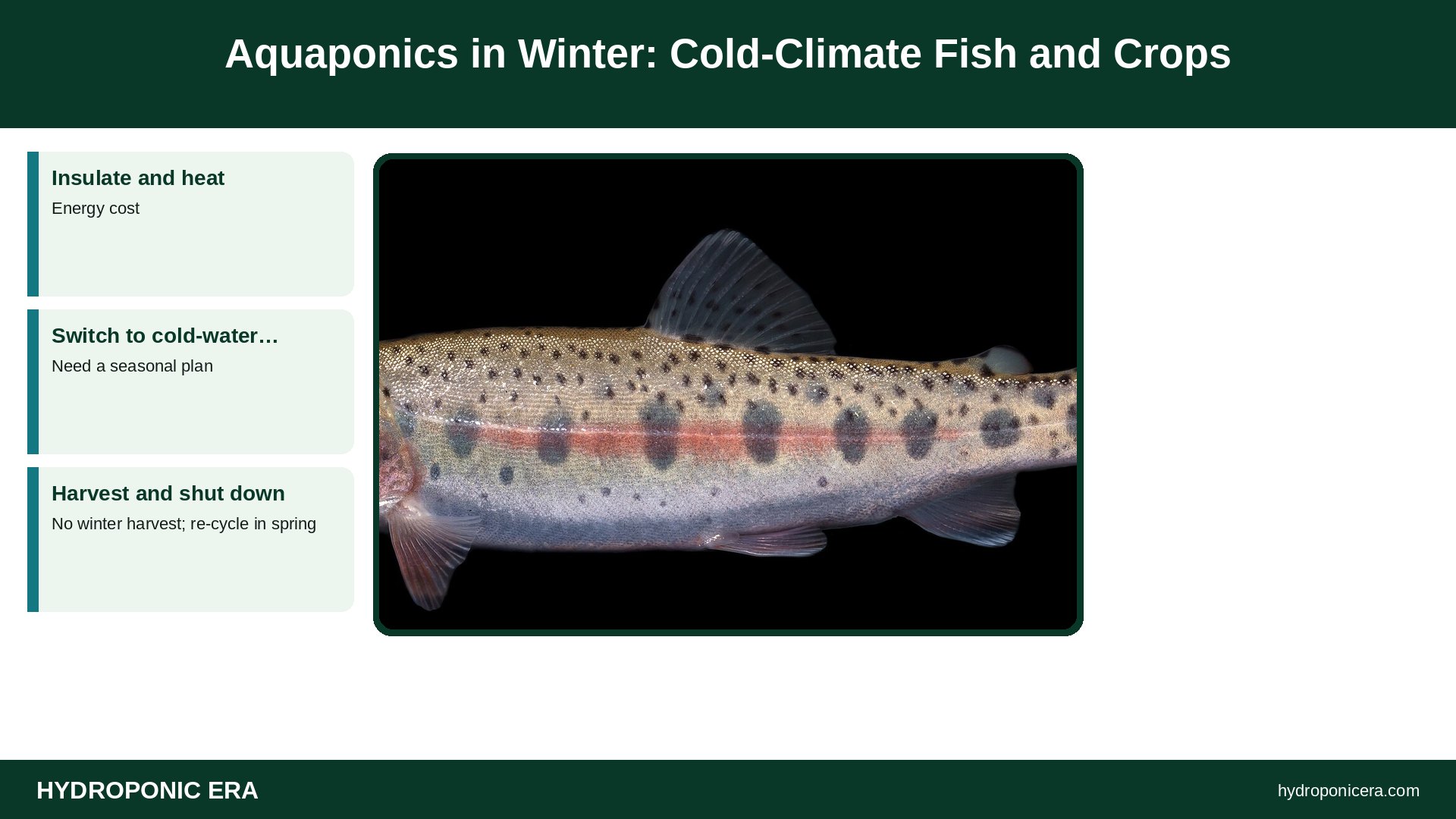 aquaponics winter — Aquaponics in Winter: Cold-Climate Fish and Crops