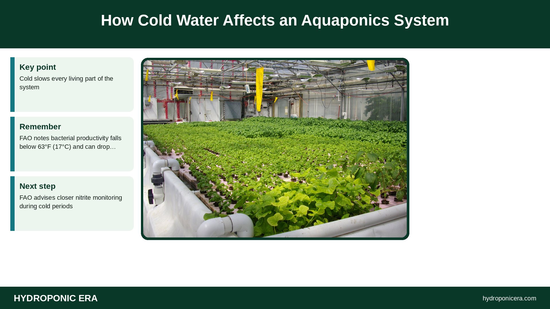 aquaponics winter — How Cold Water Affects an Aquaponics System