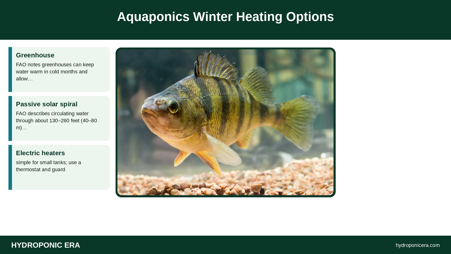 aquaponics winter — Aquaponics Winter Heating Options