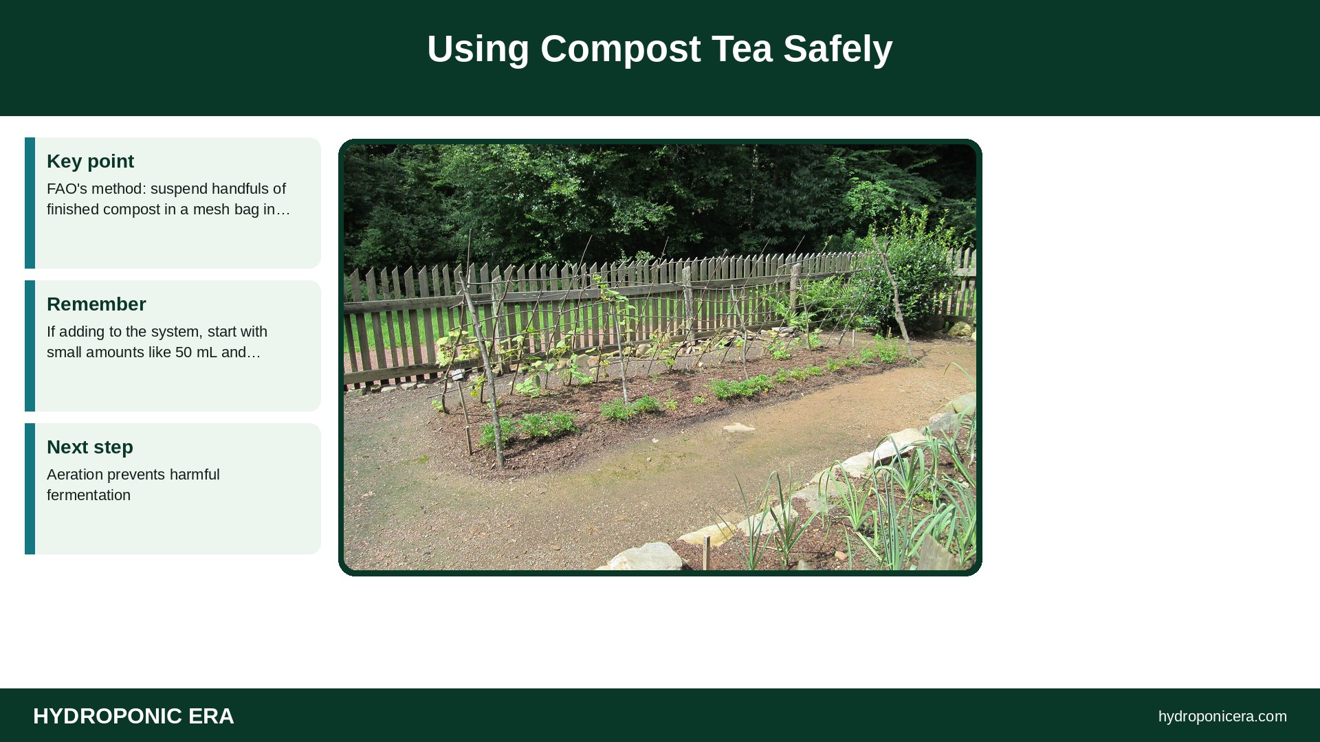 aquaponics worms — Using Compost Tea Safely
