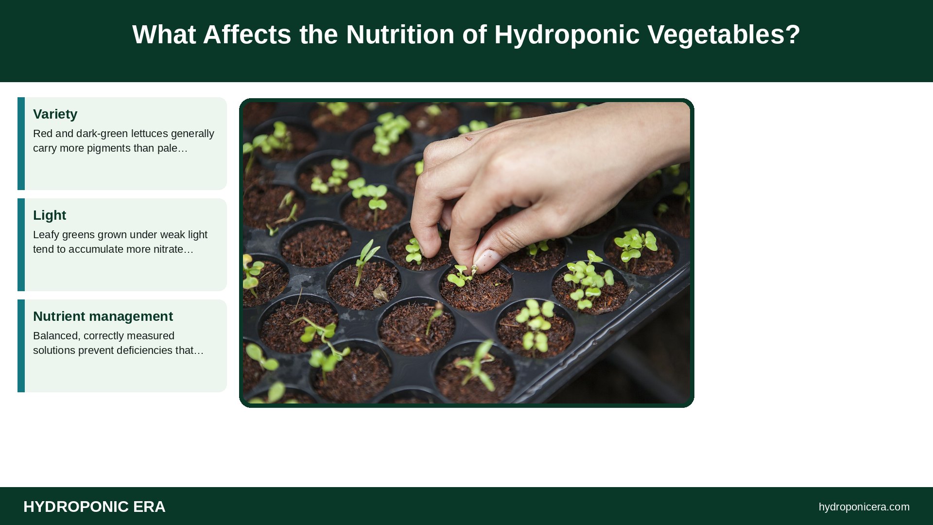 are hydroponic vegetables healthy — What Affects the Nutrition of Hydroponic Vegetables?