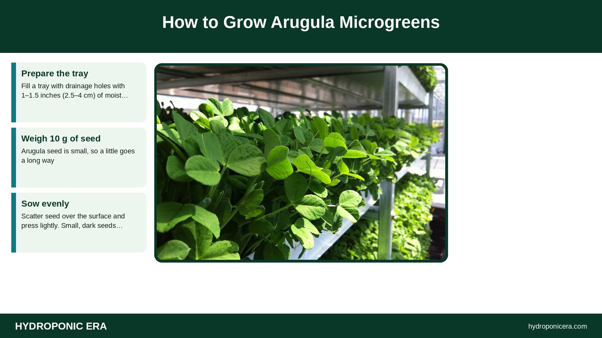 arugula microgreens — How to Grow Arugula Microgreens