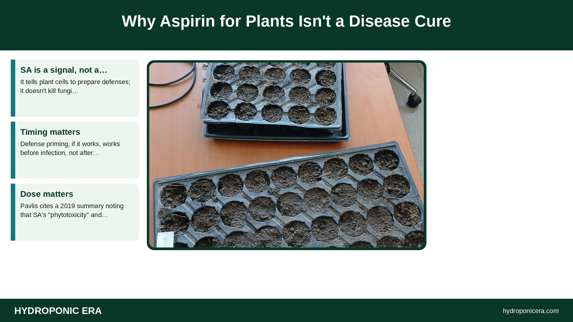 aspirin for plants — Why Aspirin for Plants Isn't a Disease Cure