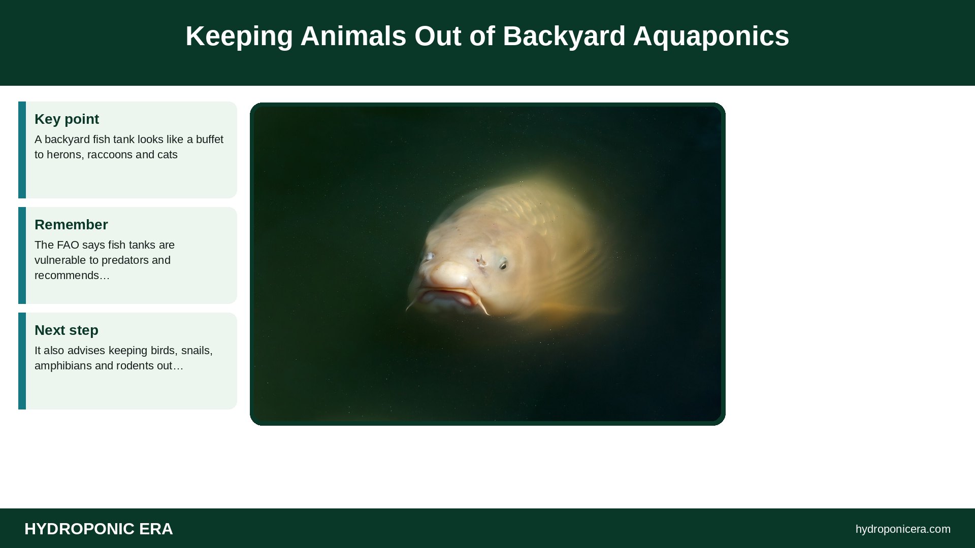 backyard aquaponics — Keeping Animals Out of Backyard Aquaponics