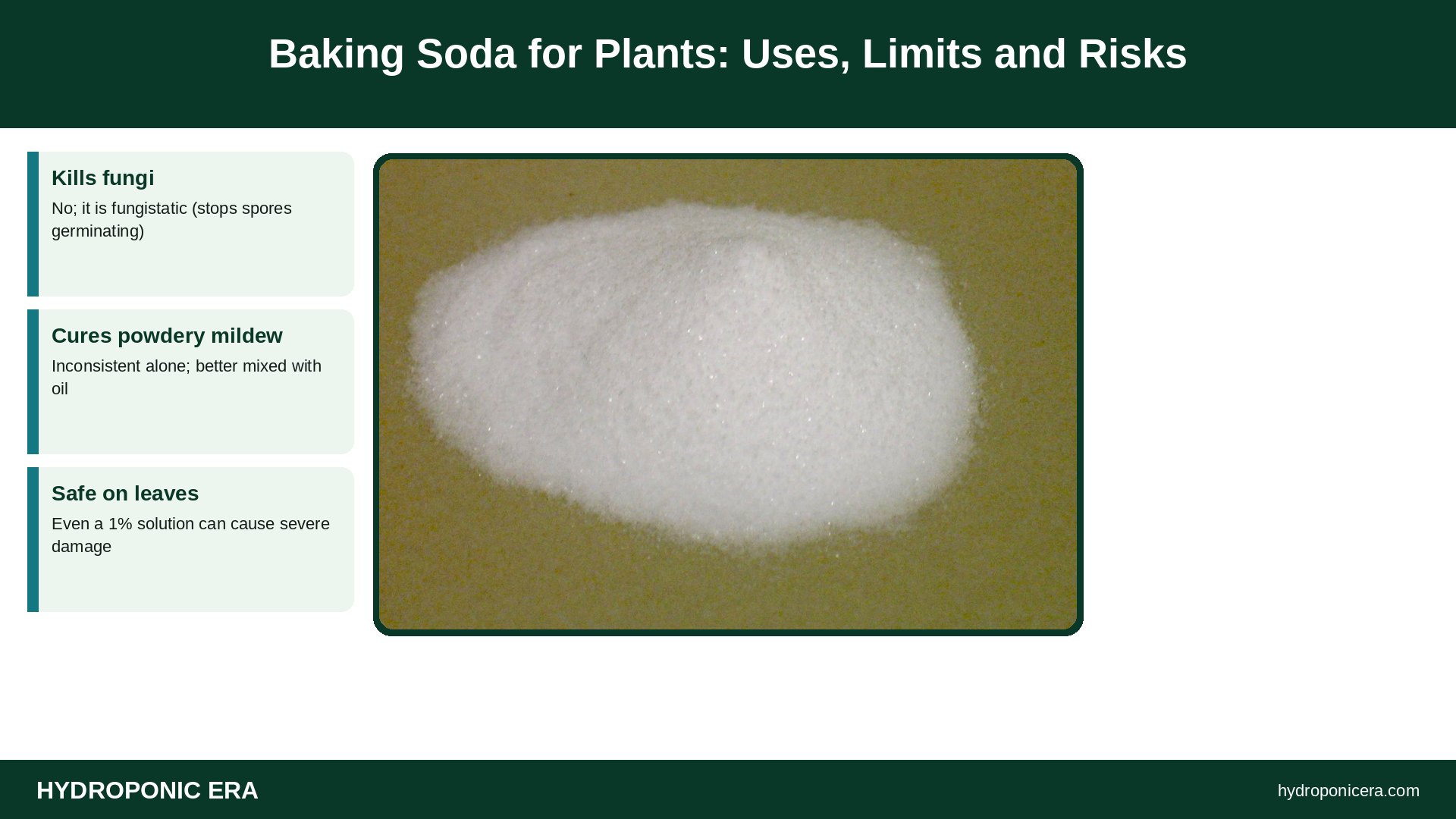 baking soda for plants — Baking Soda for Plants: Uses, Limits and Risks