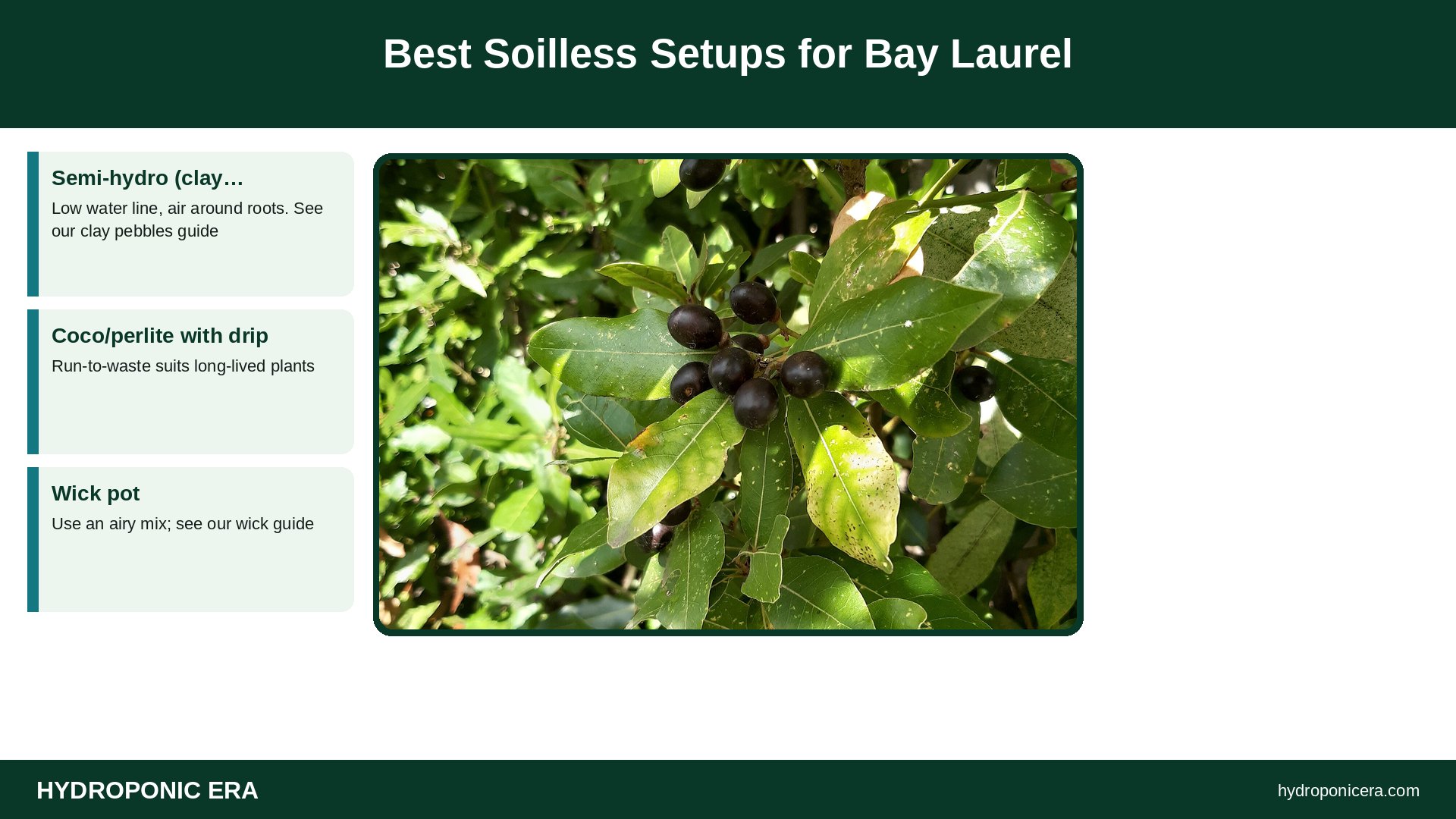 bay laurel — Best Soilless Setups for Bay Laurel