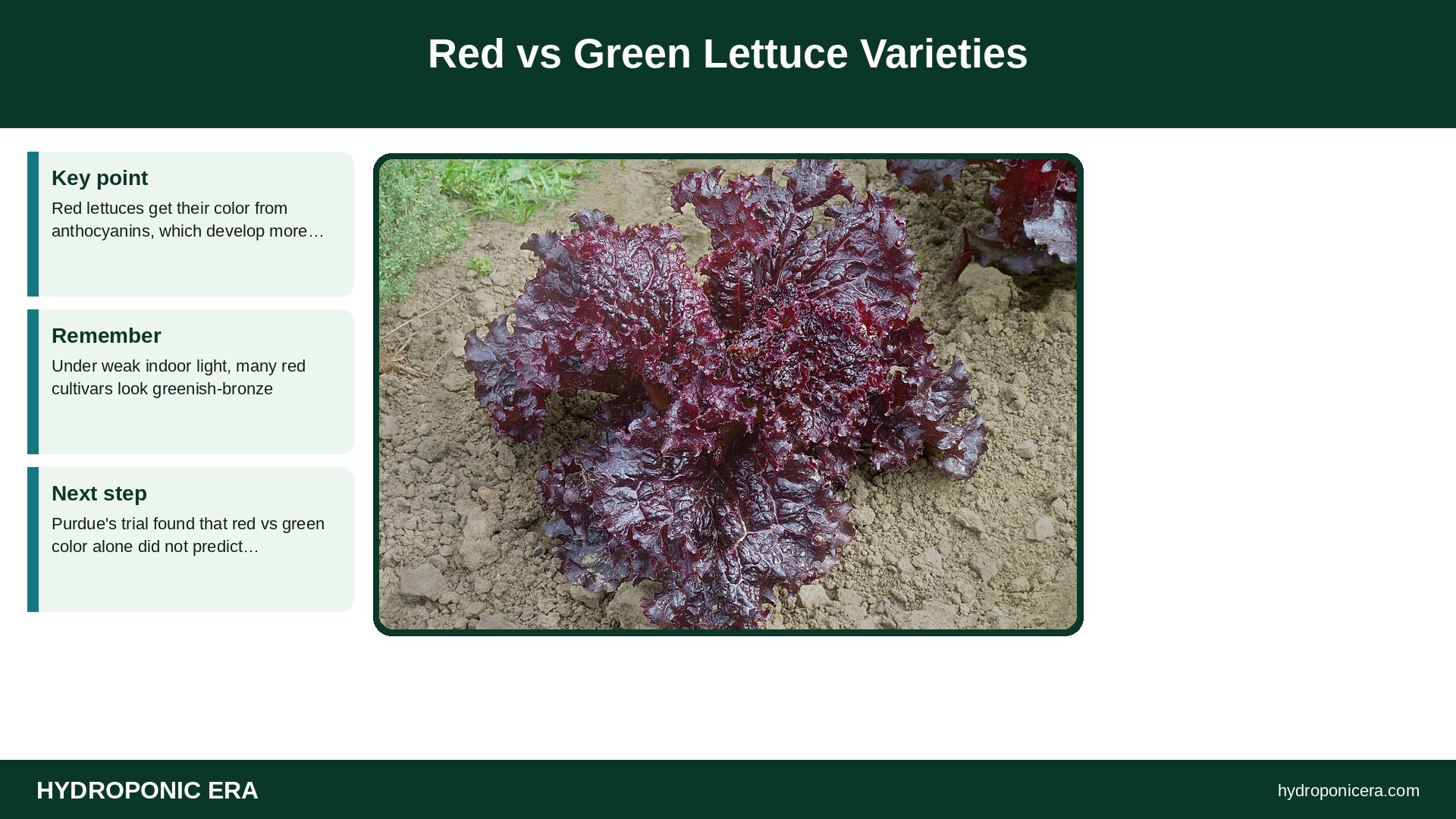 lettuce varieties — Red vs Green Lettuce Varieties