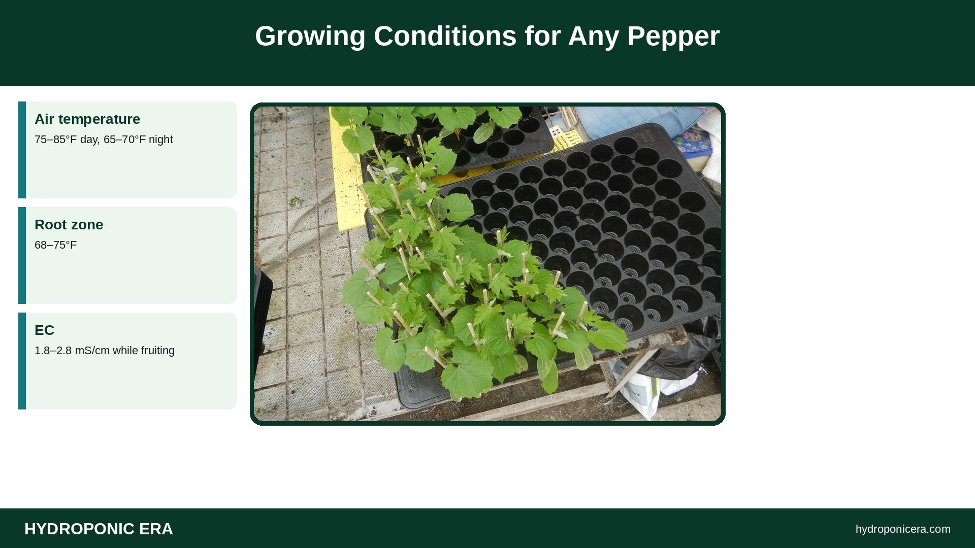 best pepper varieties for hydroponics — Growing Conditions for Any Pepper