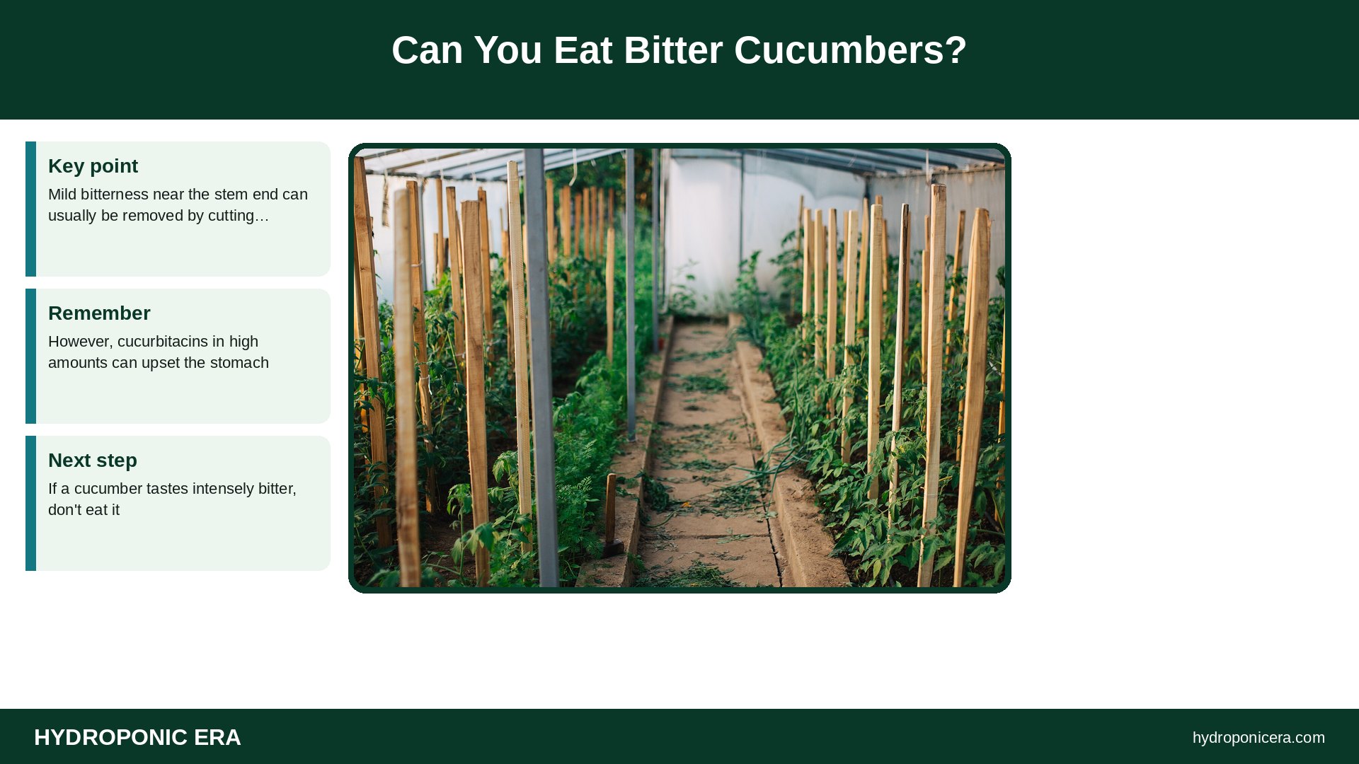 bitter cucumbers — Can You Eat Bitter Cucumbers?